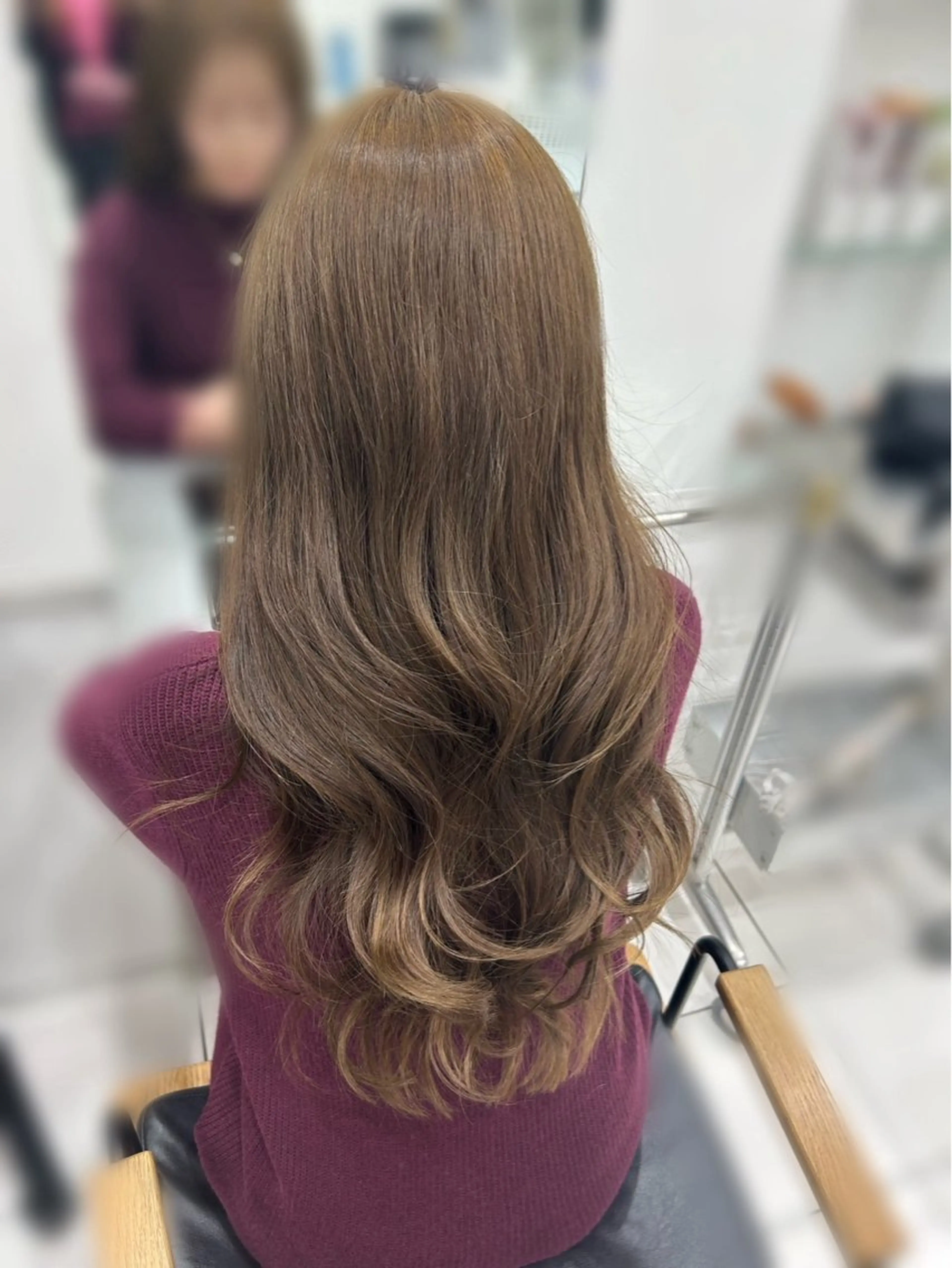 ロング カラー ベージュカラー オリーブベージュ トリートメント カット ヘアカラー 中谷 幸音のヘアスタイル