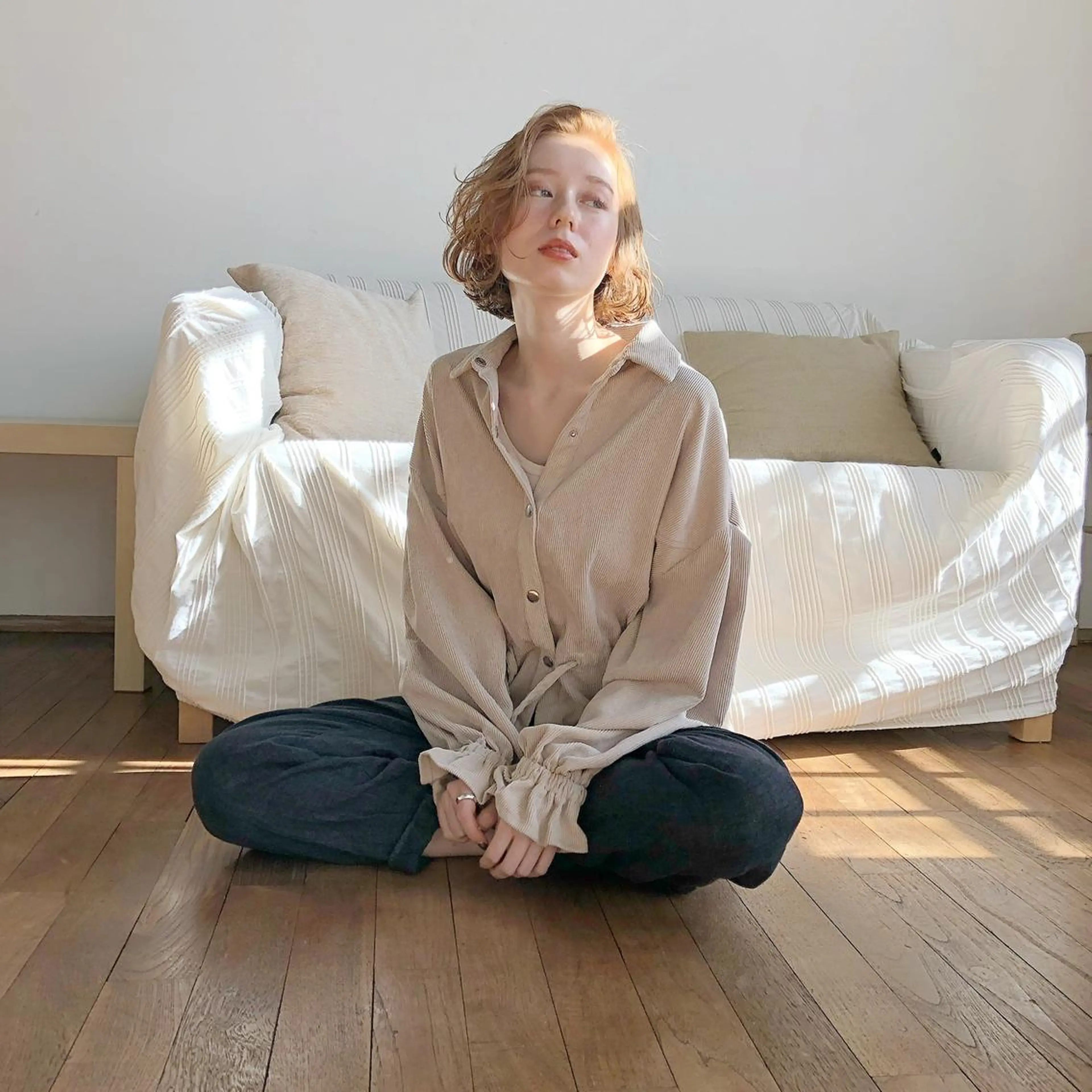 ショート カラー ヘアアレンジ 榎園 由美のヘアスタイル