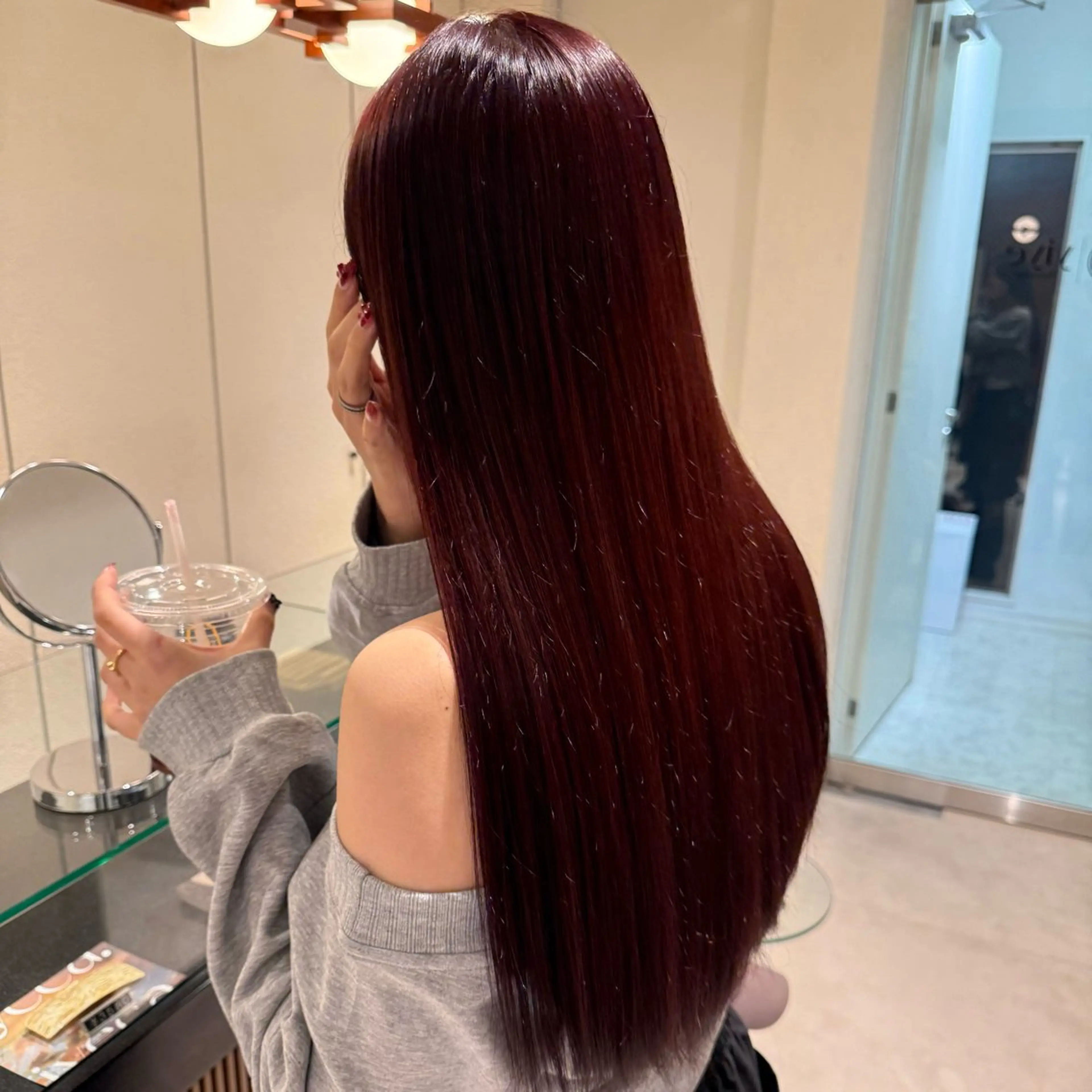 ロング カラー ヘアカラー 暖色カラー/白髪染め ちさとのヘアスタイル