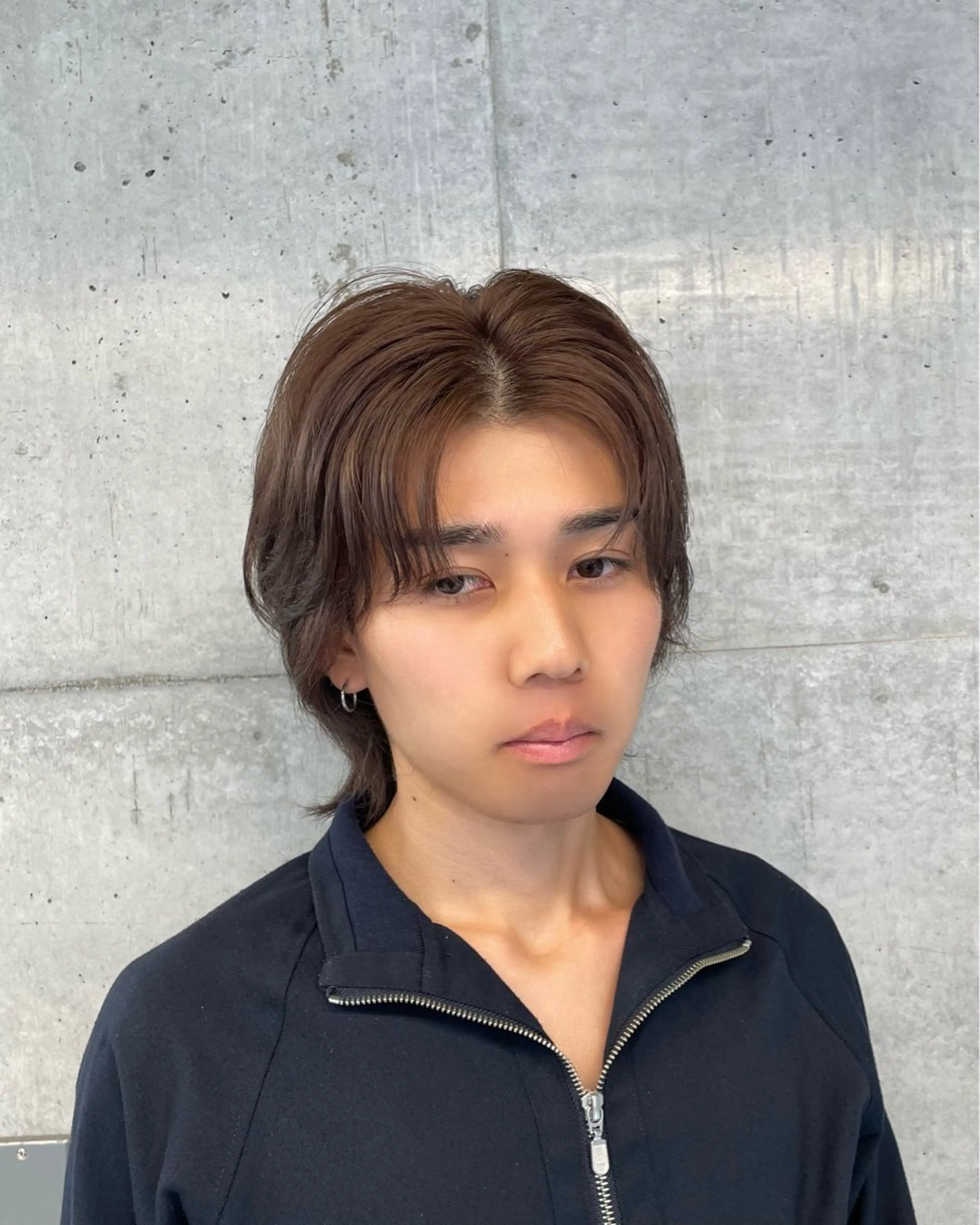 ミディアム ヘアカラー トリートメント 立川ブリーチ/メンズ ウルフ♱ʜᴀʀᴜᴋᴀのヘアスタイル