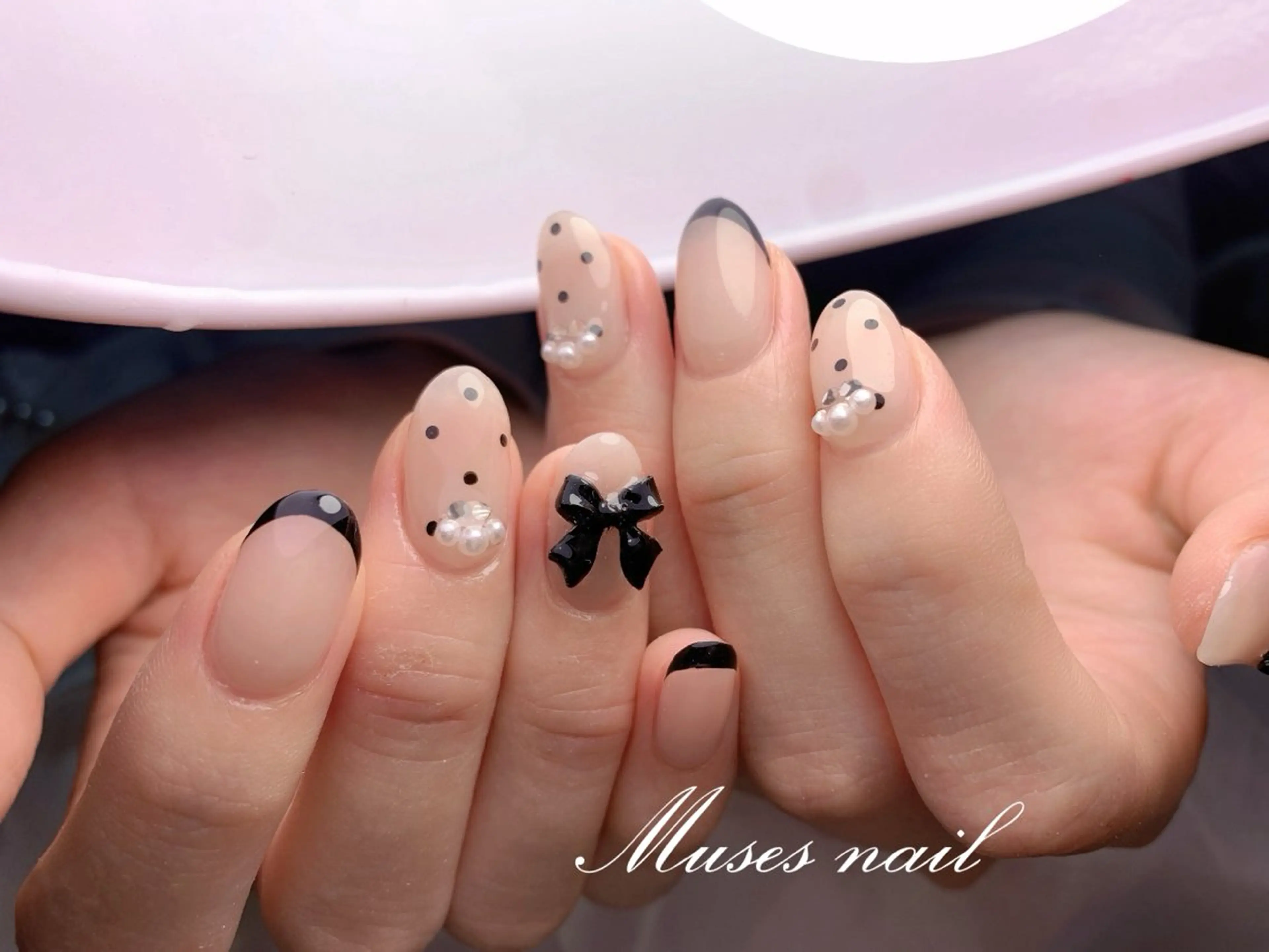 ネイル オーロラネイル チークネイル 長さ出し フレンチネイル ジェルネイル MUSES  NAIL  SALON所属・MUSES ネイルのネイルデザイン