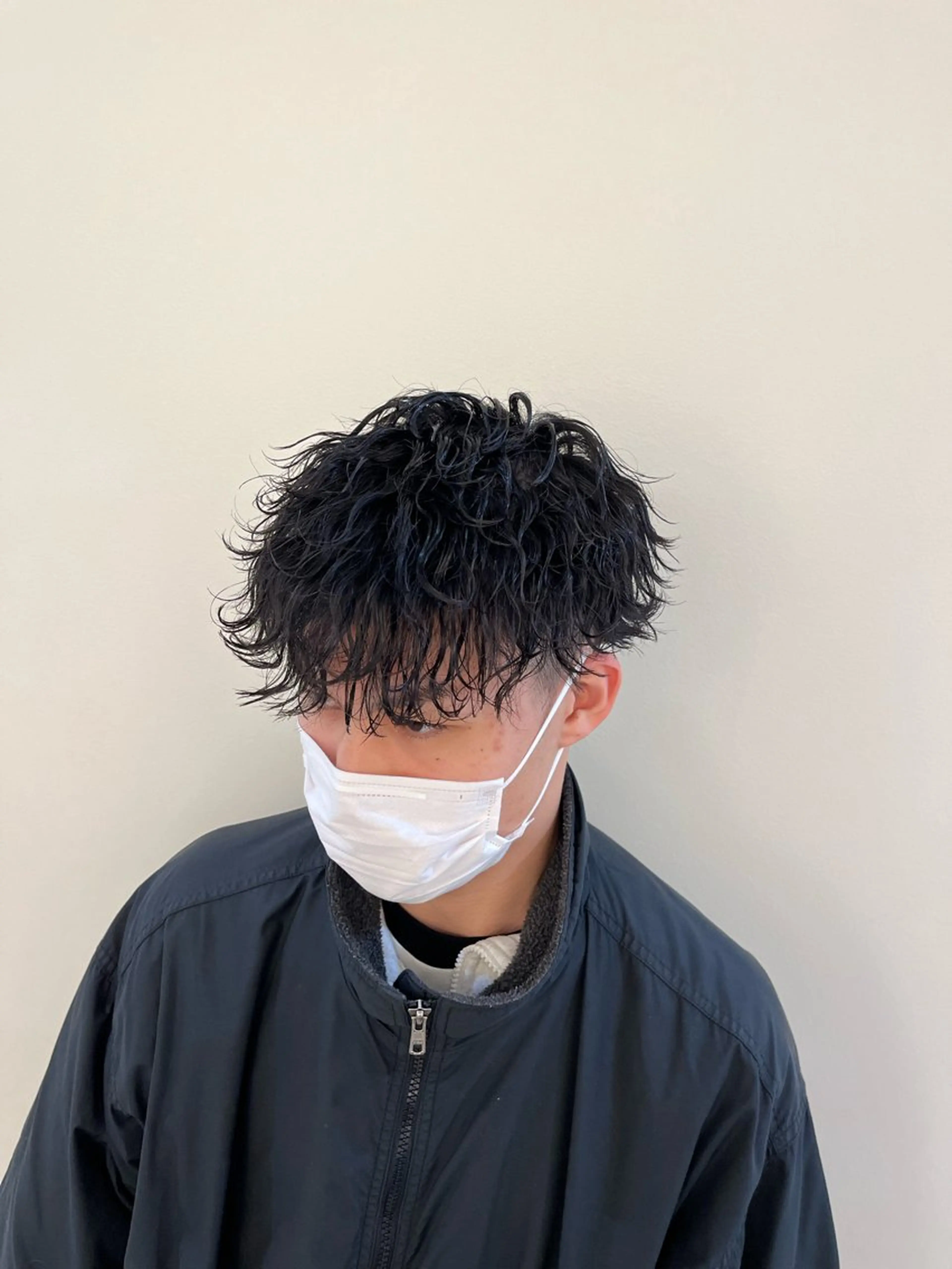 ショート パーマ メンズ 波巻きパーマ Utata  literie所属・嵯峨 大地／パーマ／ ハード系／特殊系のヘアスタイル