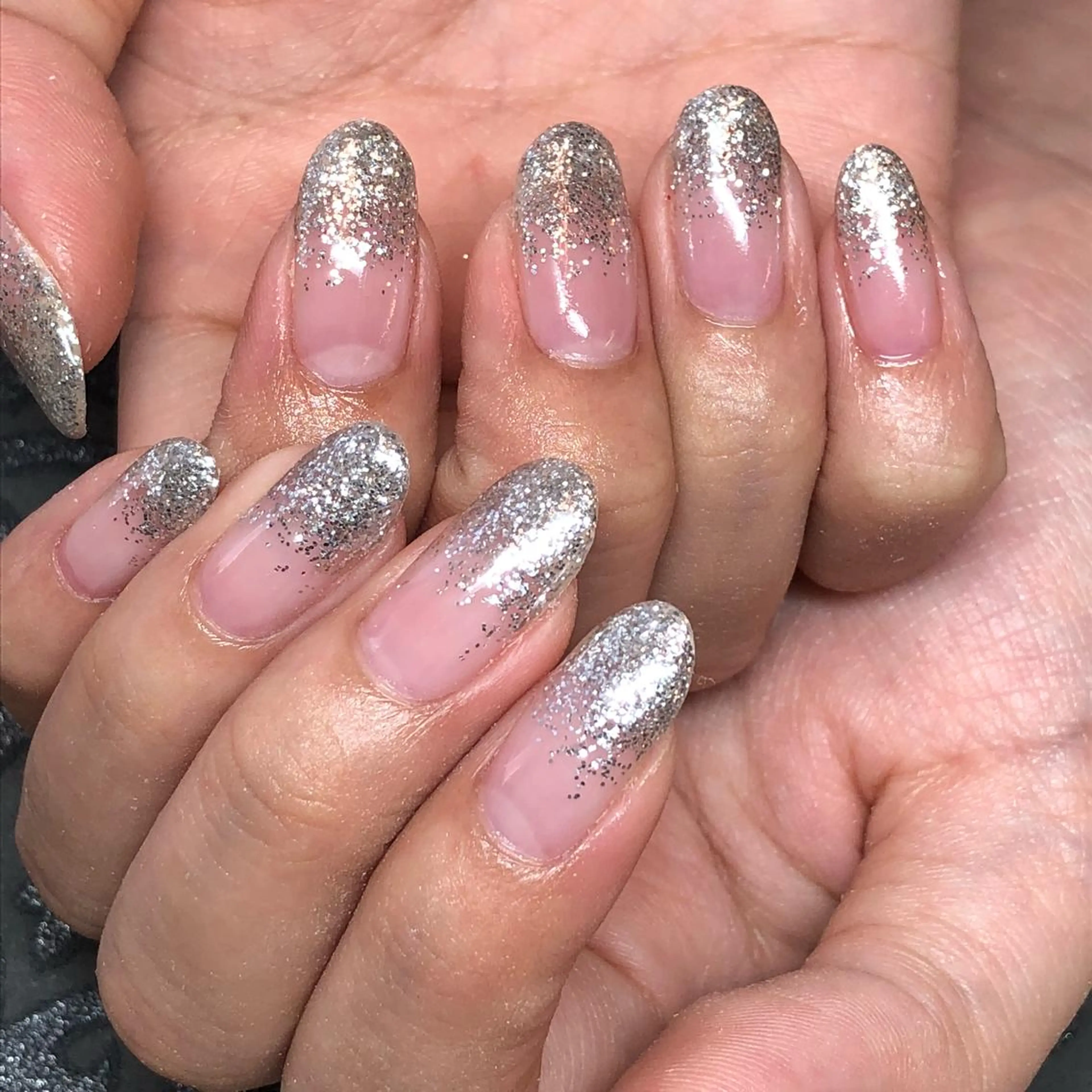 ネイル グラデーション ラメ(グリッター) ラメグラデーション KIREIE NAILSのネイルデザイン