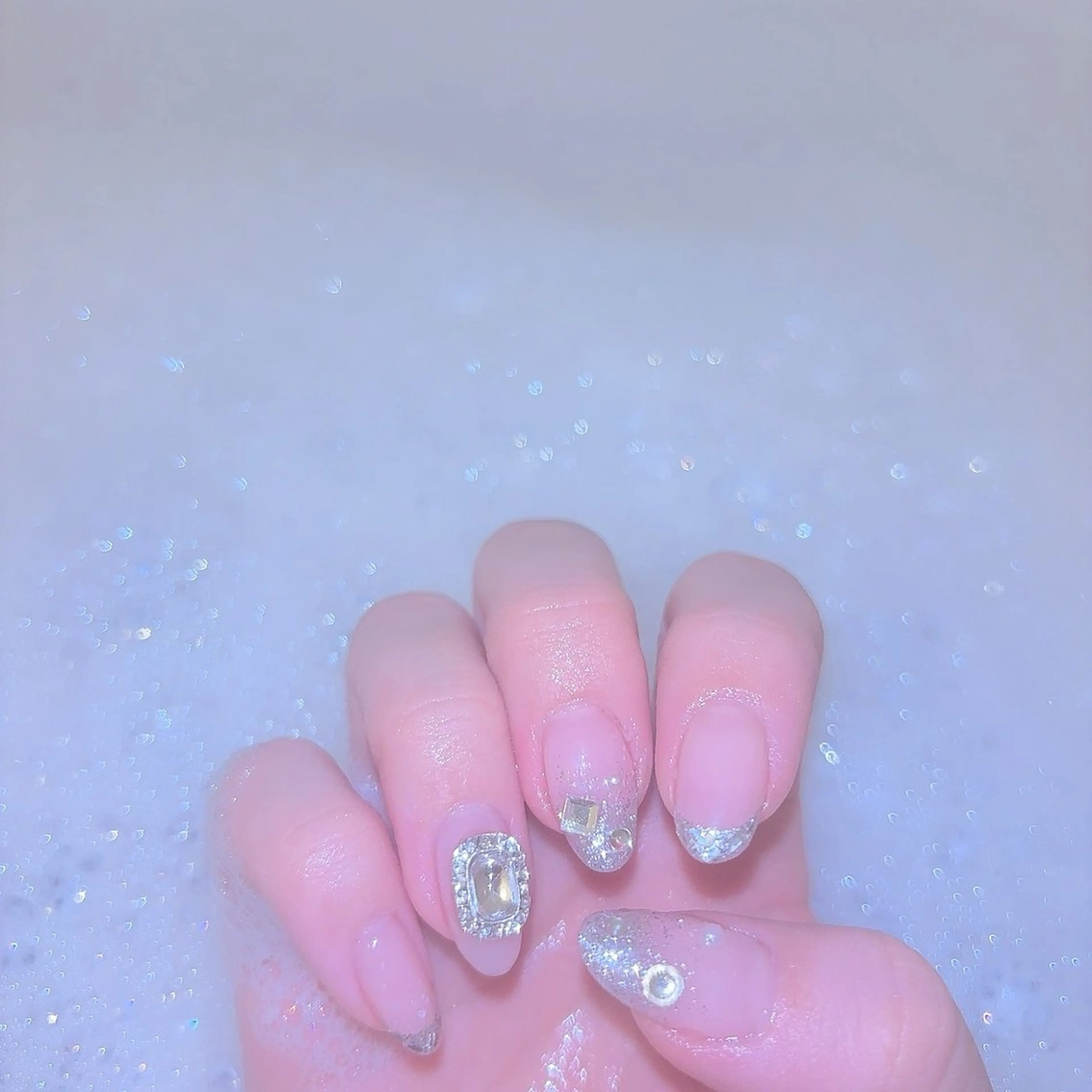 ネイル キラキラネイル ハンドネイル Yappy kurumiのネイルデザイン