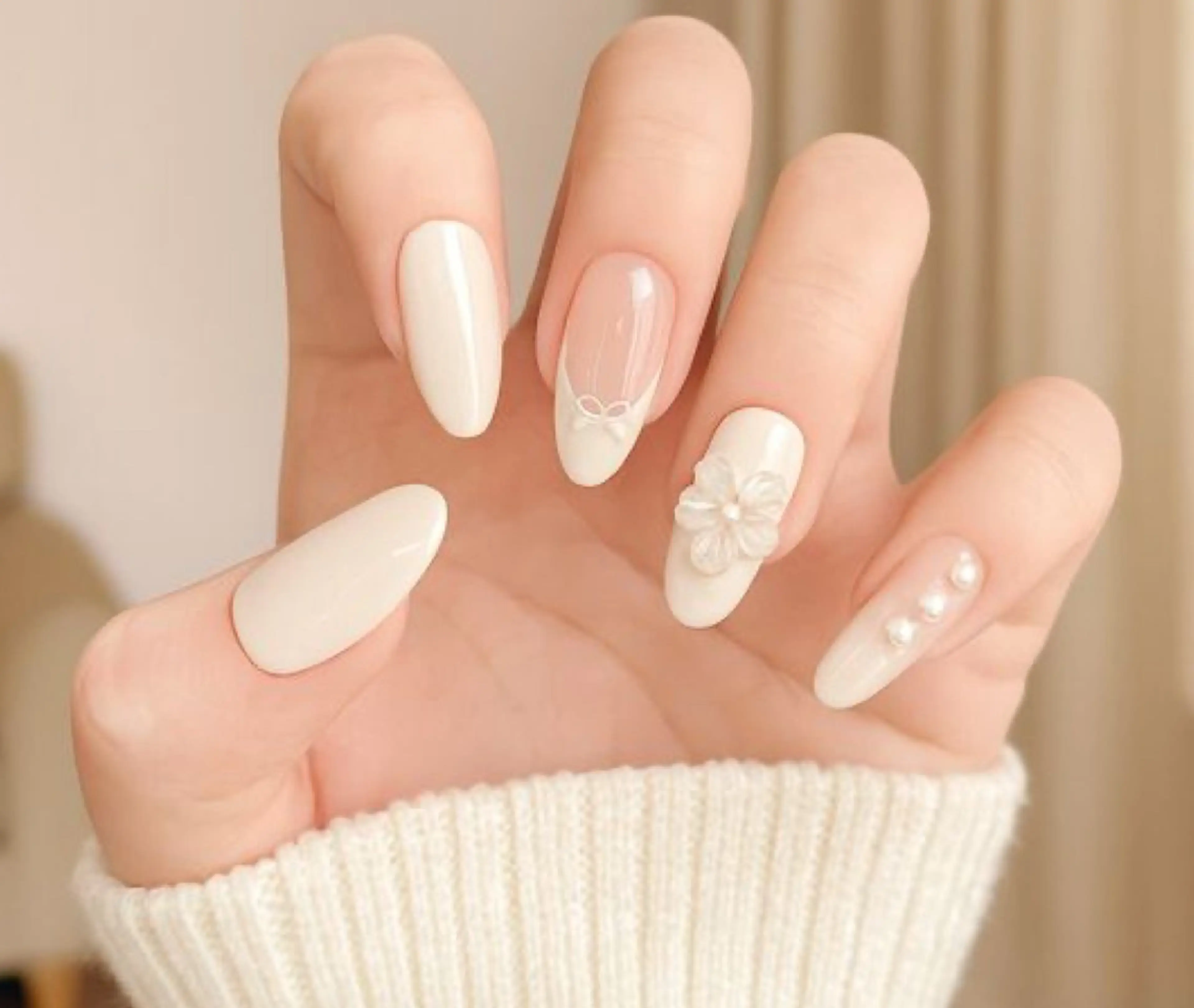 ネイル 韓国ネイル 持ち込み ニュアンスネイル ネイルチップ ハンドネイル Tini ANA.CHUOのネイルデザイン