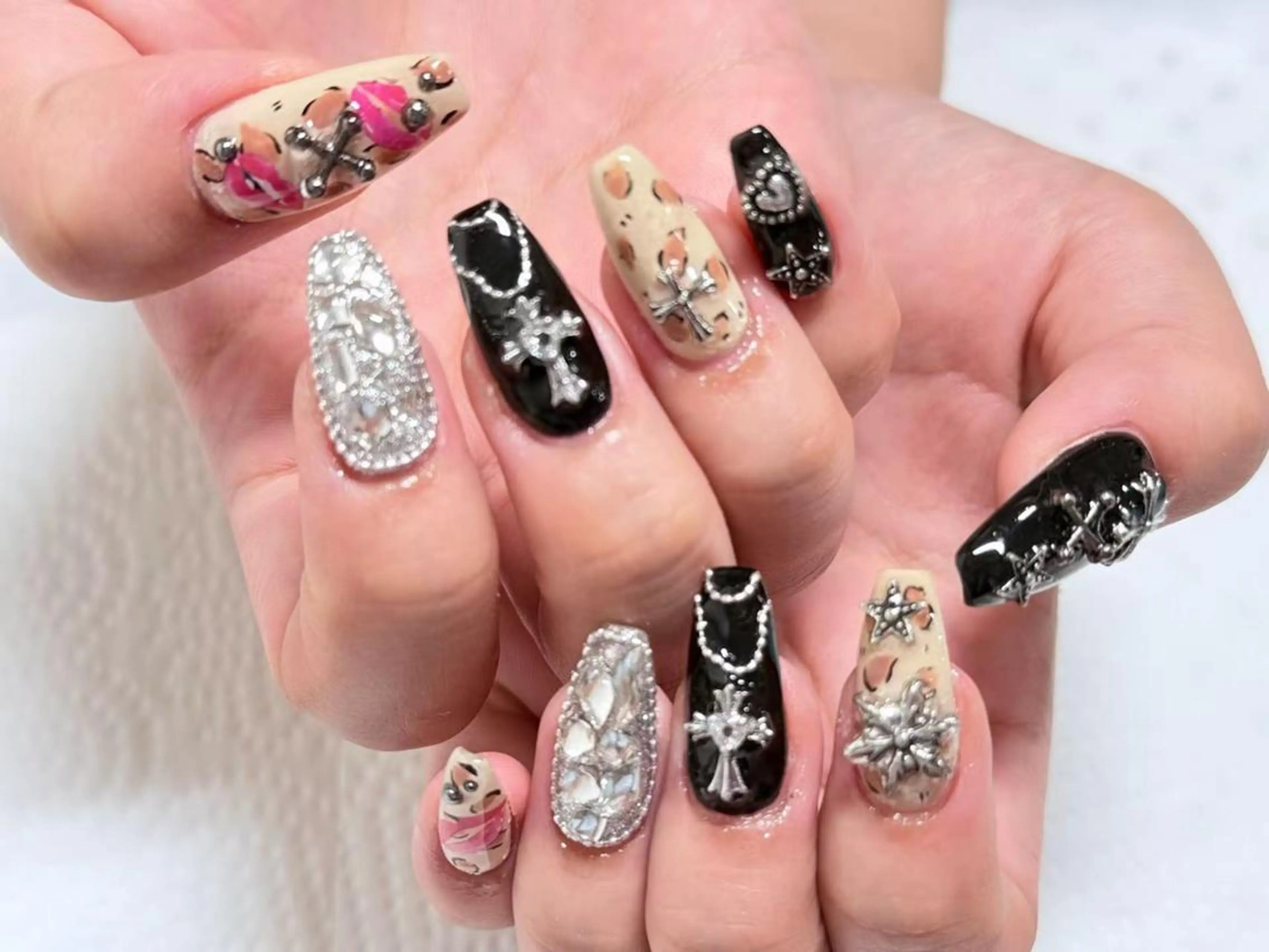 ネイル アートネイル クリアネイル 成人式 長さ出し フラッシュネイル ハンドネイル Ru na🍳のネイルデザイン