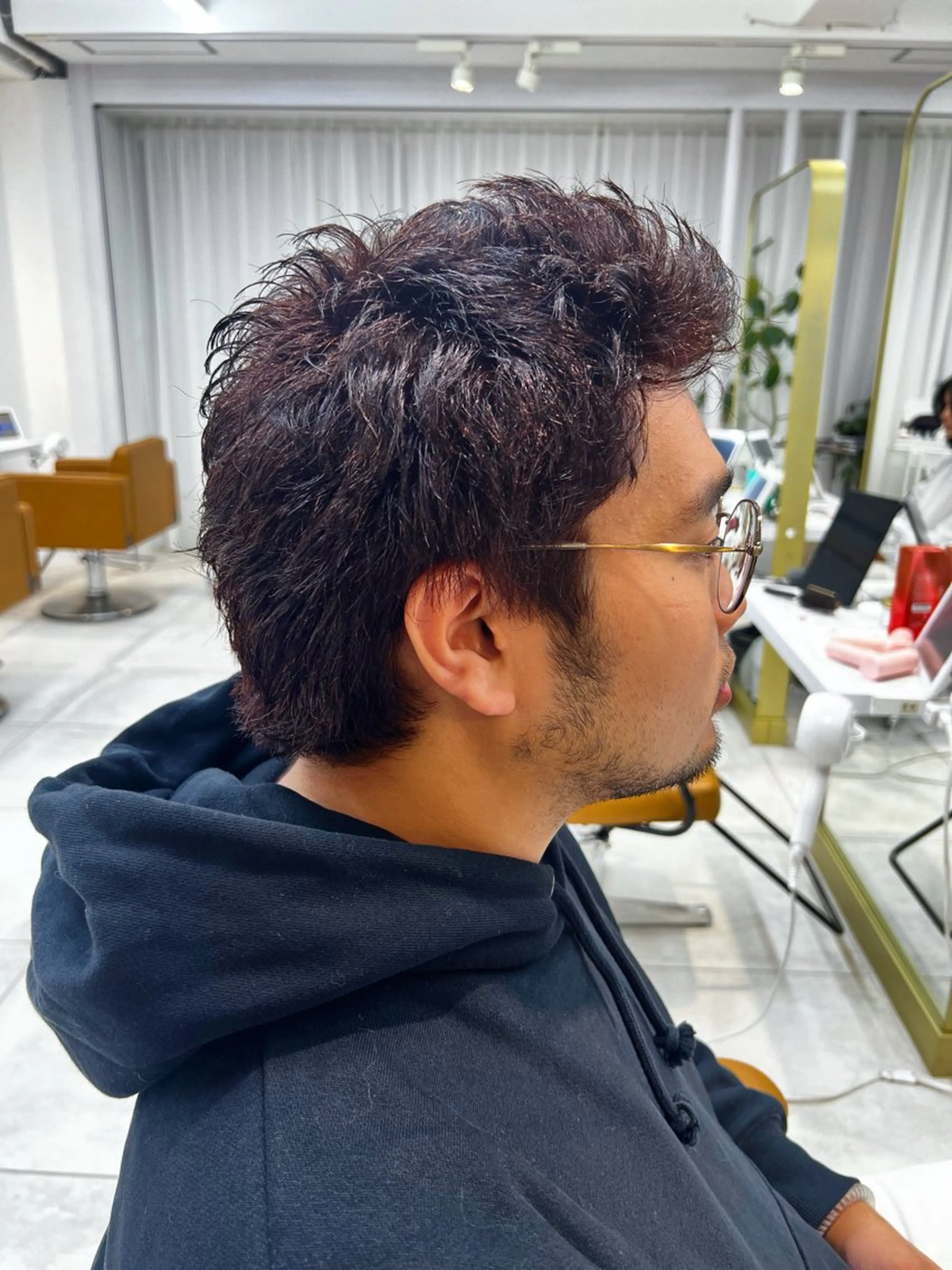カラー ブラウンカラー レッドカラー 野原 大騎のヘアスタイル