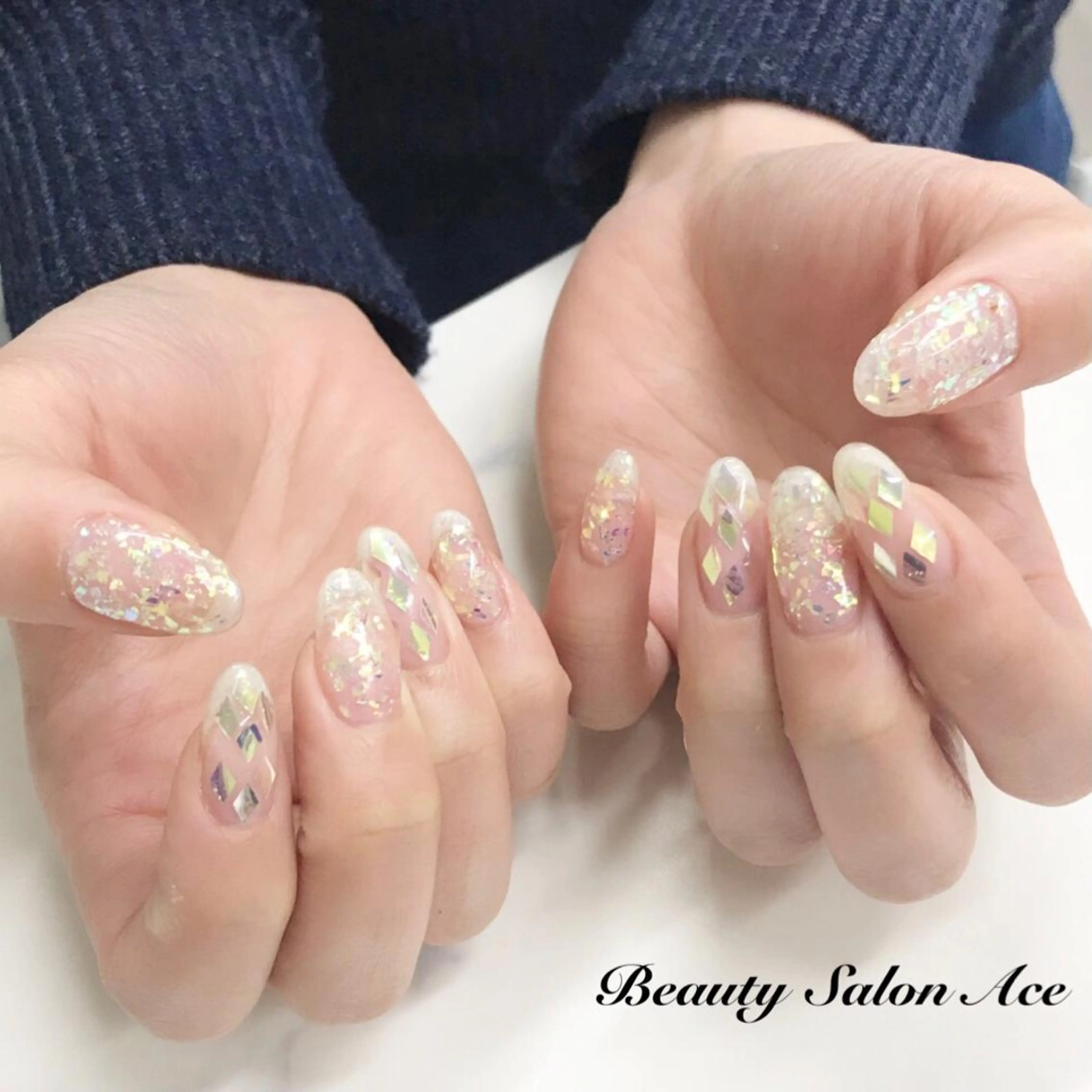 ネイル ハンドネイル ハンドケア Beauty Salon Ace（ネイルサロン　エース）所属・池袋フィルイン Ace♡長さだしのネイルデザイン