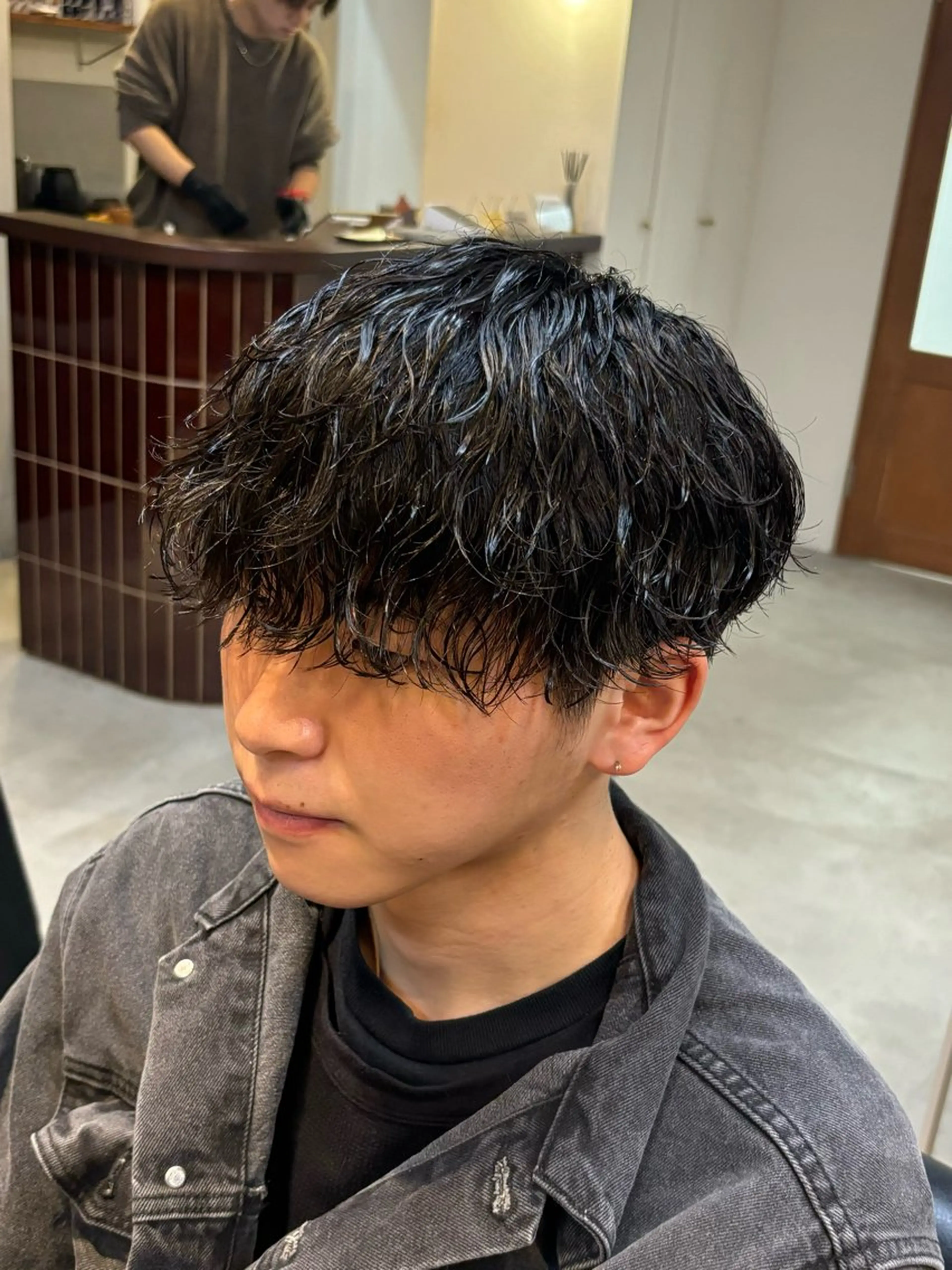 パーマ カット パーマ kota 【波巻き／シャドウ】のヘアスタイル