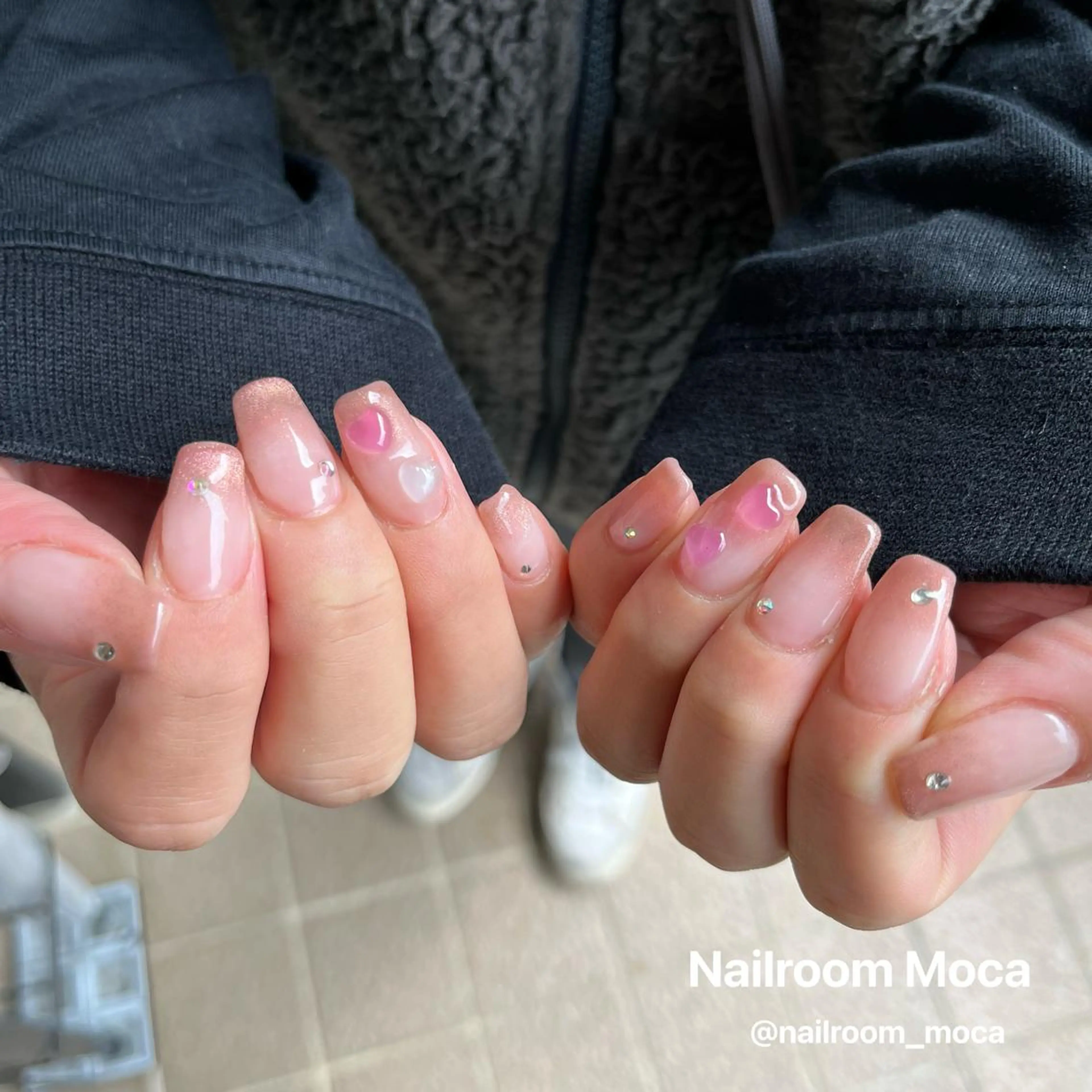 ネイル ハート Nailroom Mocaのネイルデザイン