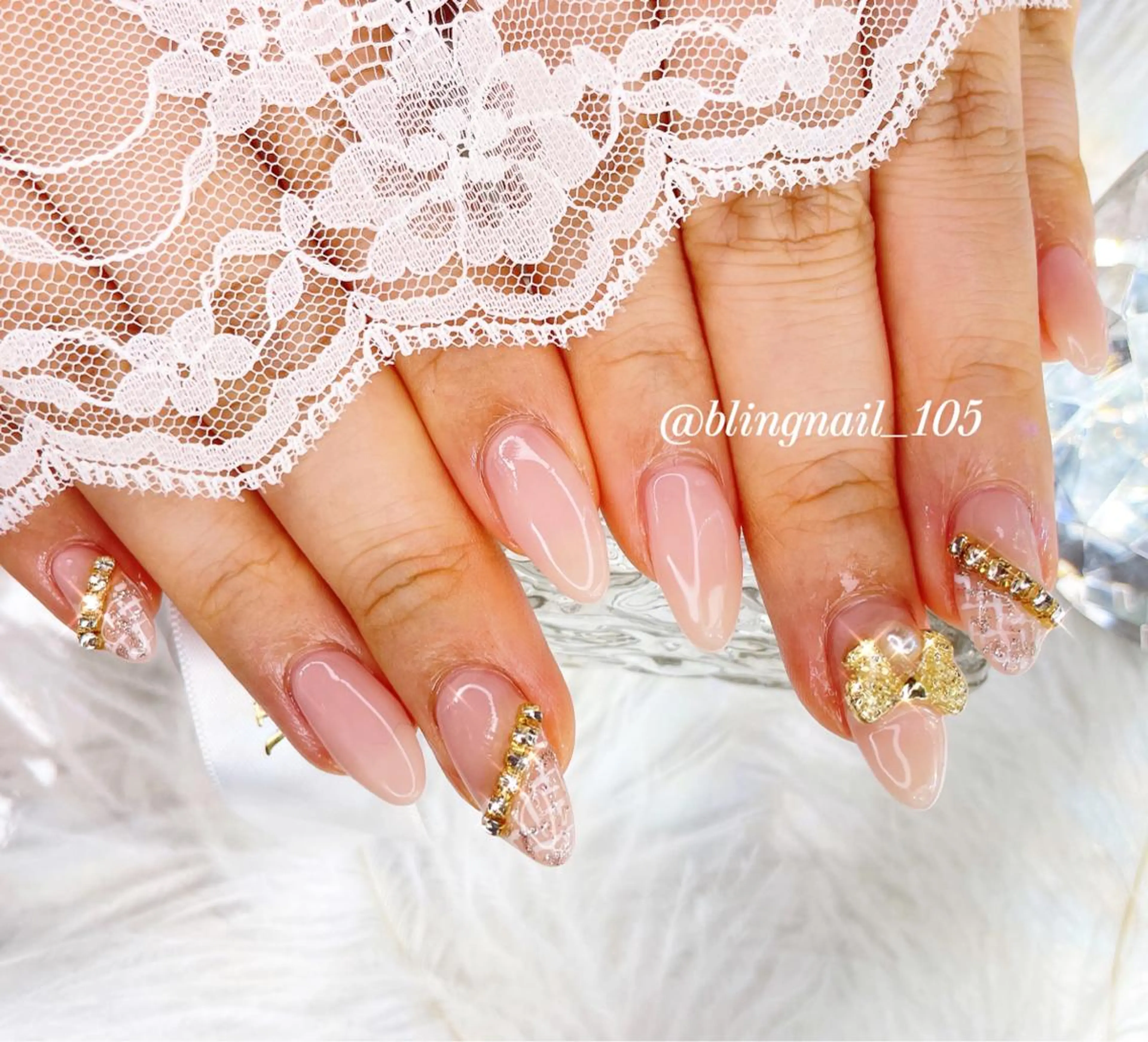 ネイル 23時まで❤︎韓国、 ワンホンネイルのネイルデザイン