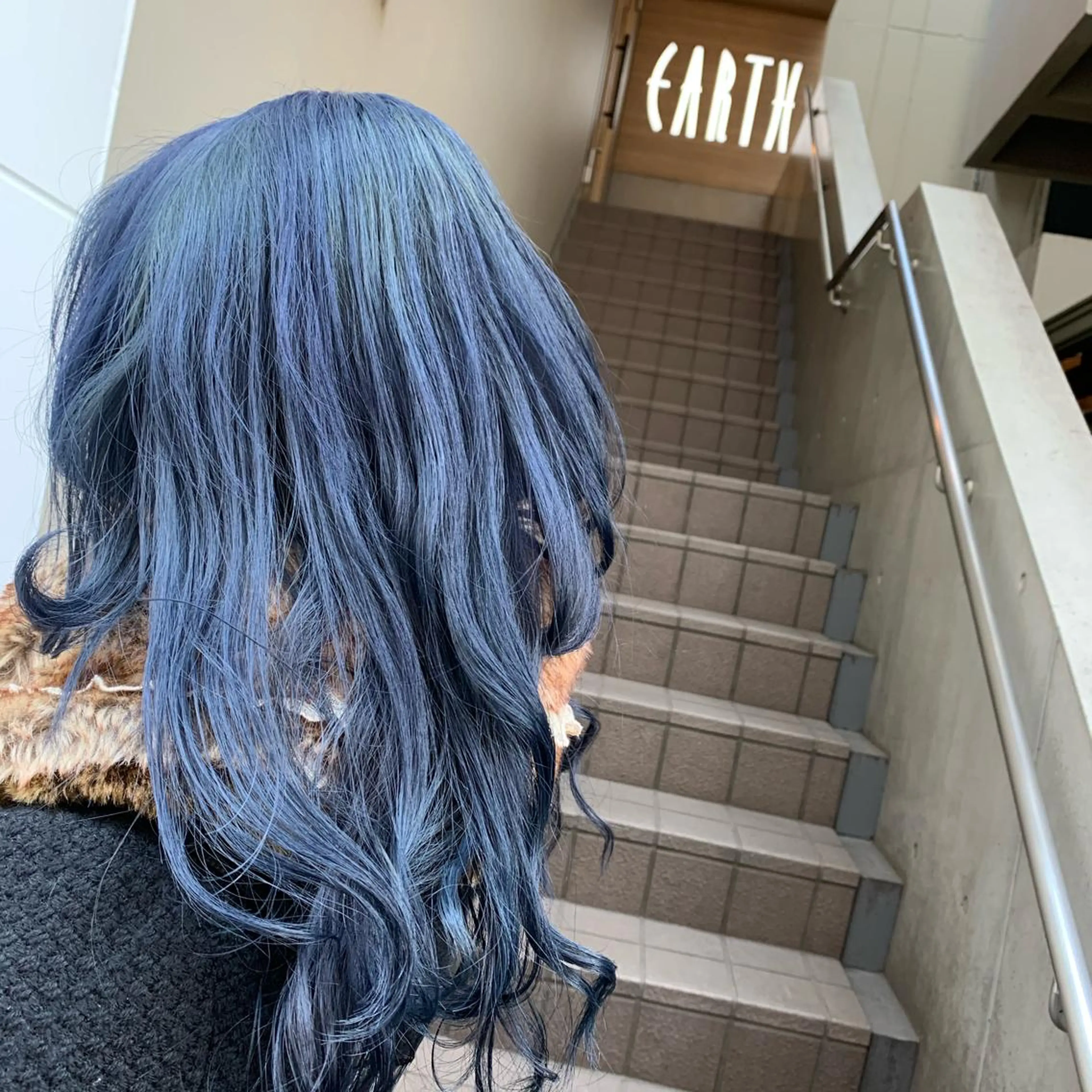 ロング カラー 🌿earth亀有店 【緑髪のノブ】🌿のヘアスタイル