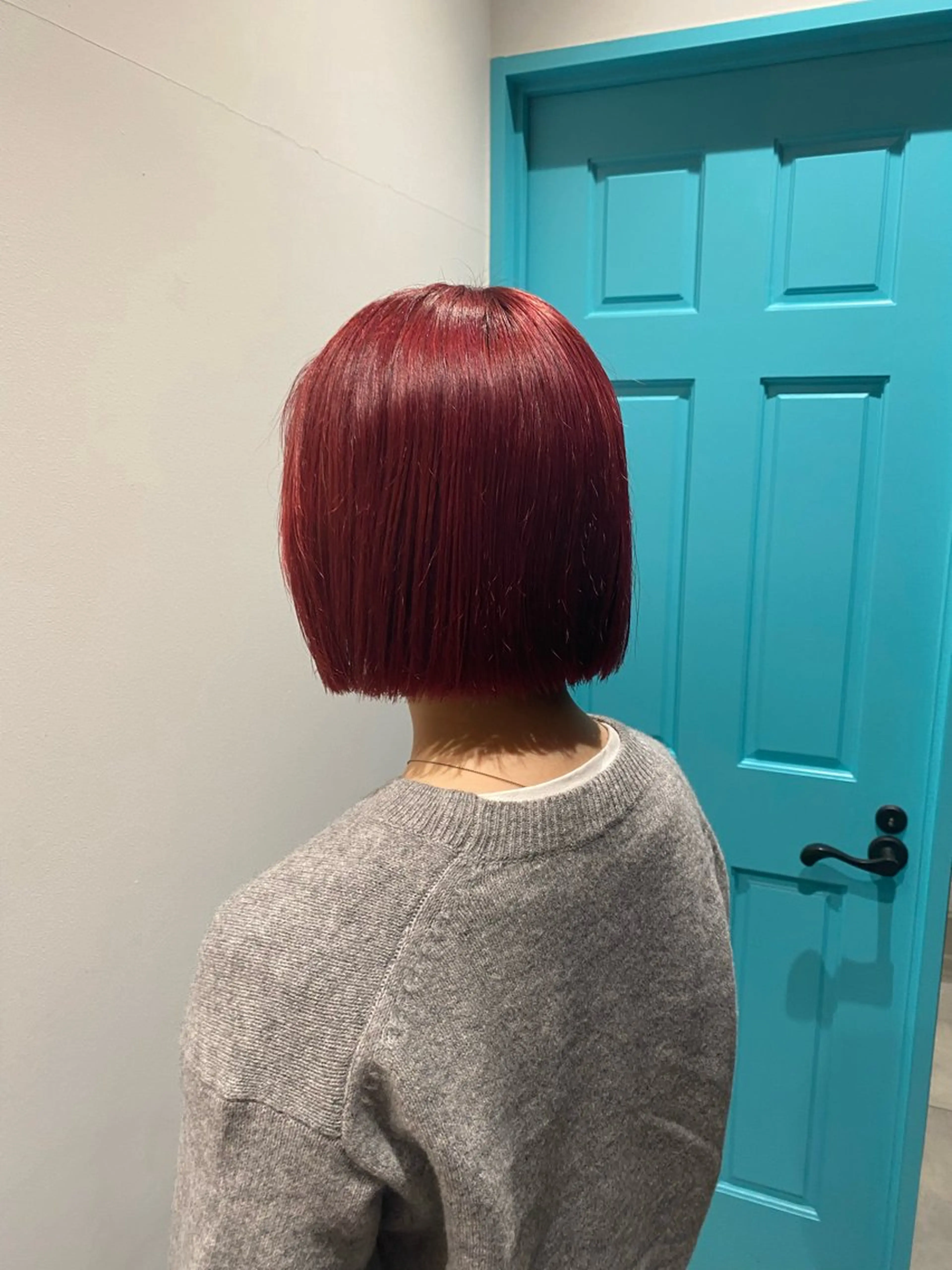 ショート カラー ヘアカラー 韓国ヘア AINA🐱のヘアスタイル