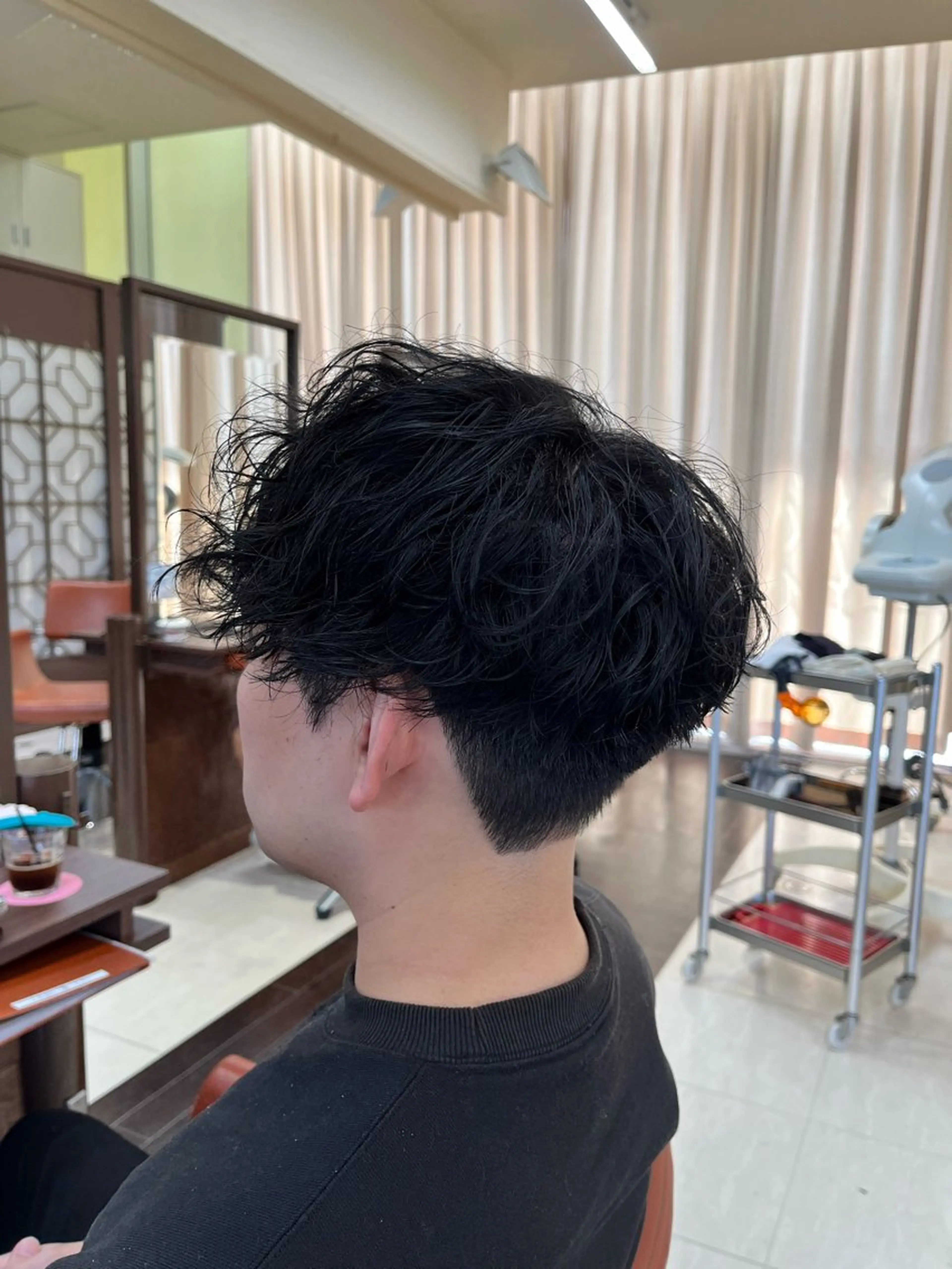ショート パーマ メンズ マッシュ メンズパーマ ツイストスパイラルパーマ スパイラルパーマ AROH  men's cut&men's perm 船橋店所属・🧊メンズ特化🧊 高木航希のヘアスタイル