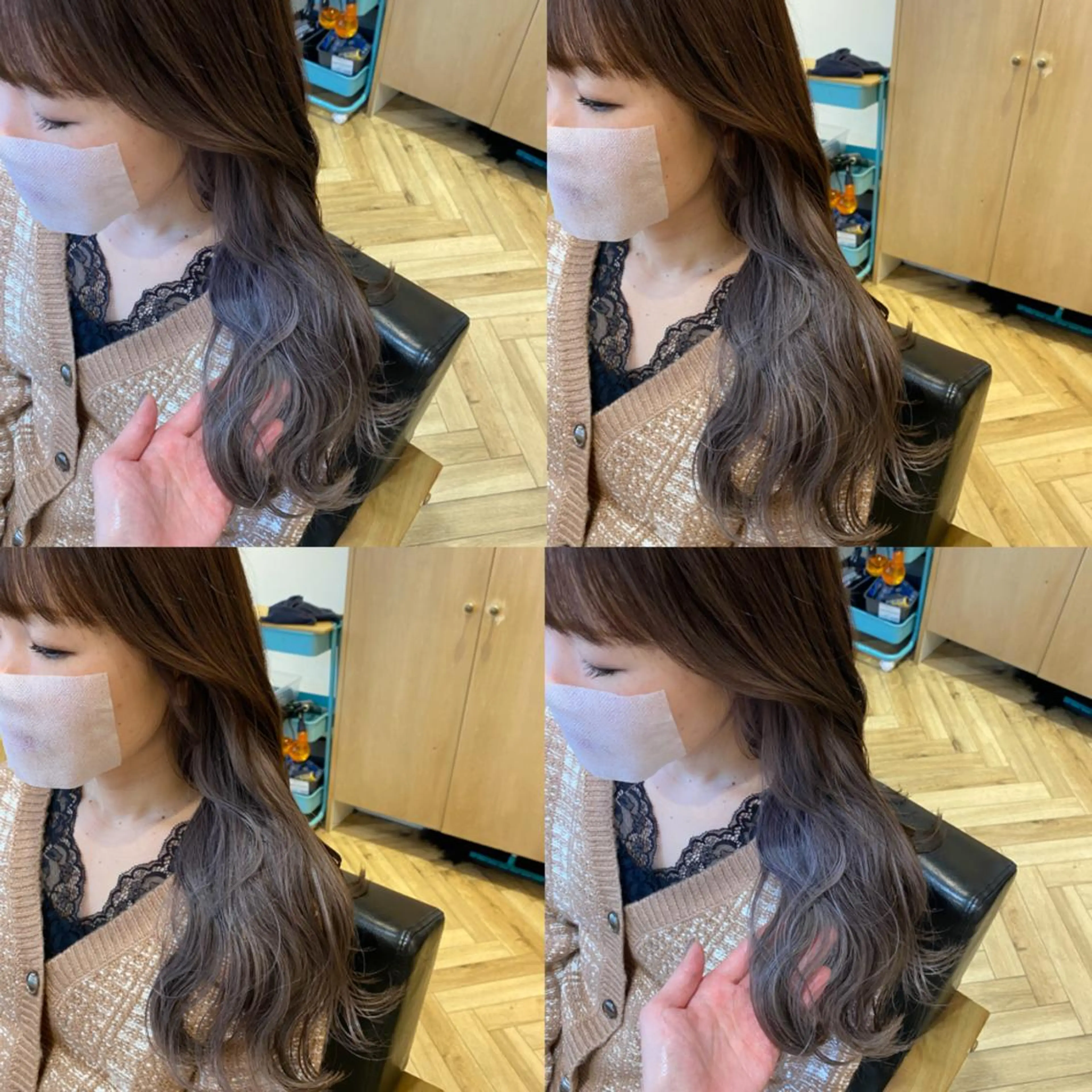 ロング カラー 艶カラー/韓国顔周り 🎀mamiのヘアスタイル