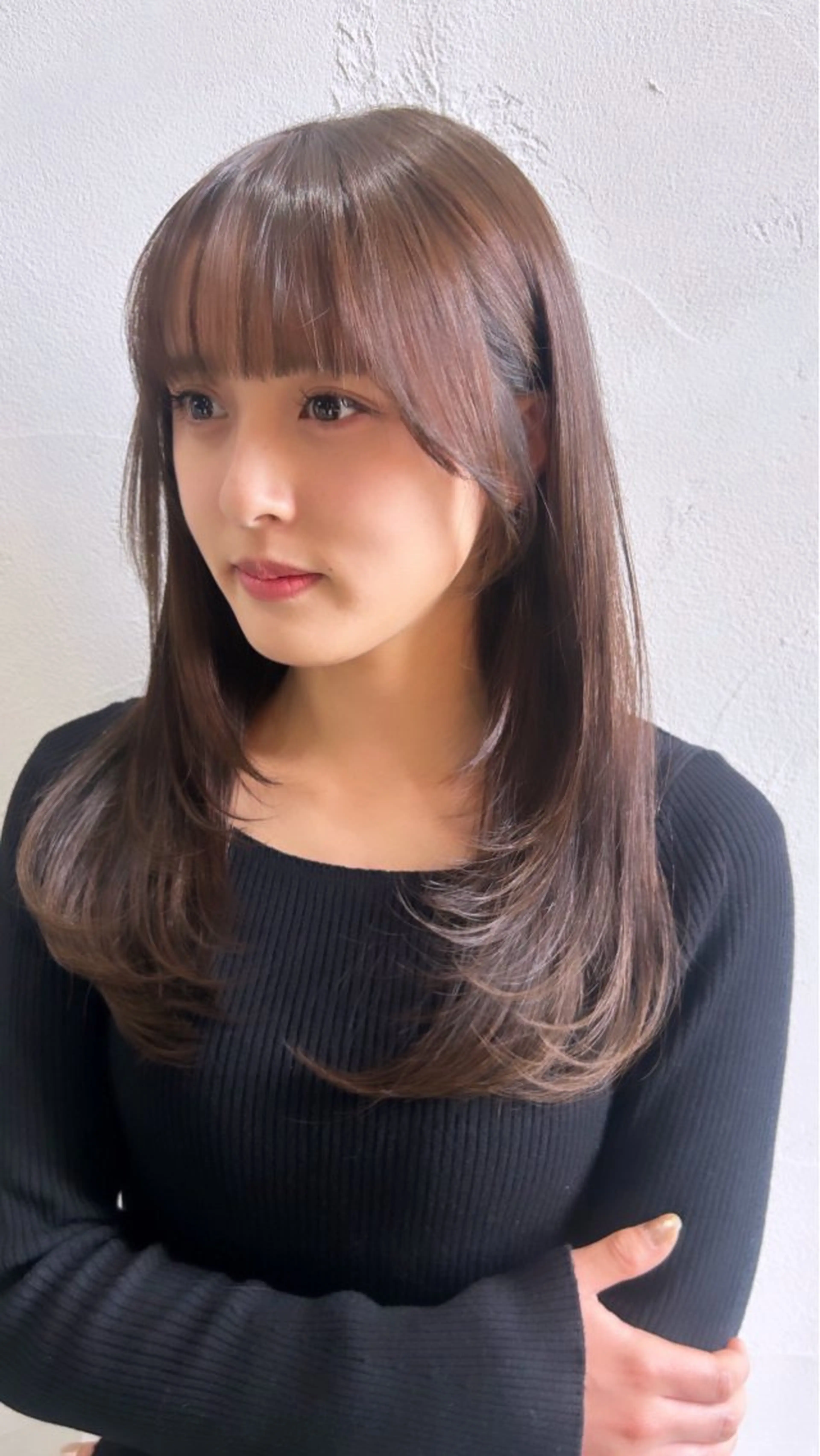 ロング カット ヘアカラー トリートメント 剣持友希/ifh iizuka/高崎のヘアスタイル