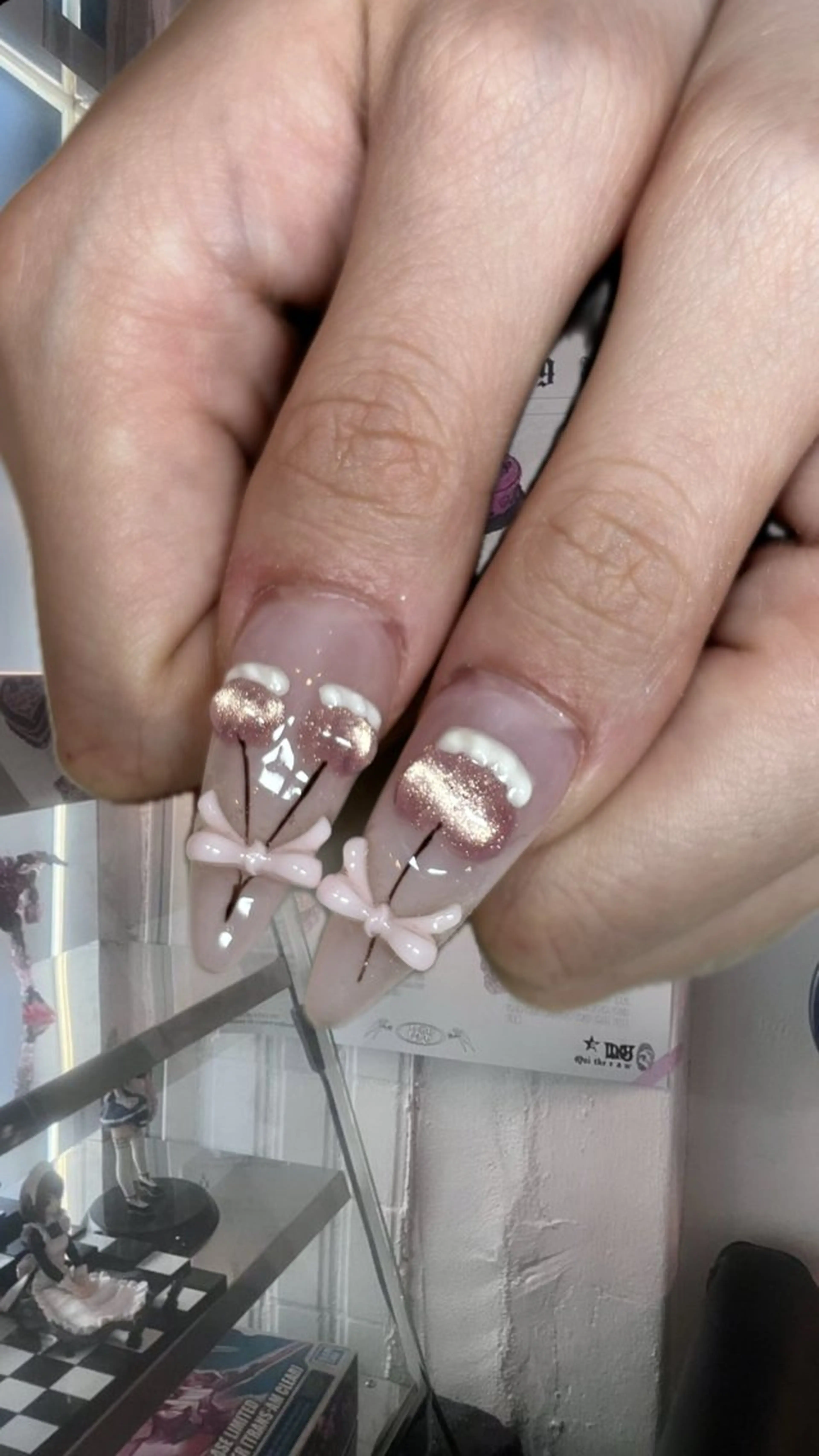 ネイル ハンドネイル 倫実/スカルプ /ガーリー/個性派のネイルデザイン