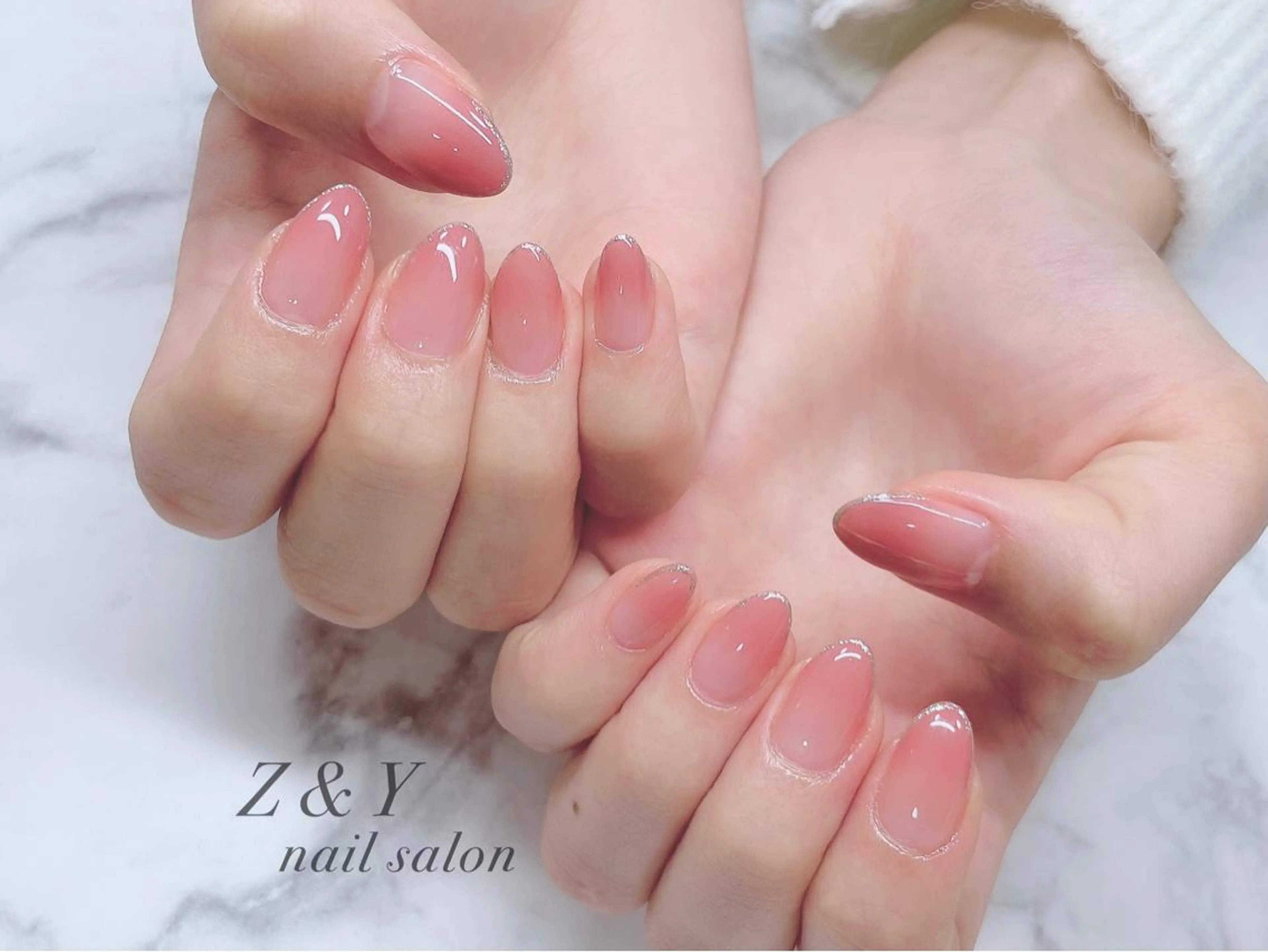 ネイル グラデーション ラメ(グリッター) ピンク ﾌｨﾙｲﾝ専門ﾈｲﾙｻﾛﾝ彩 博多駅前店所属・ネイルサロン 彩 irodoriのネイルデザイン