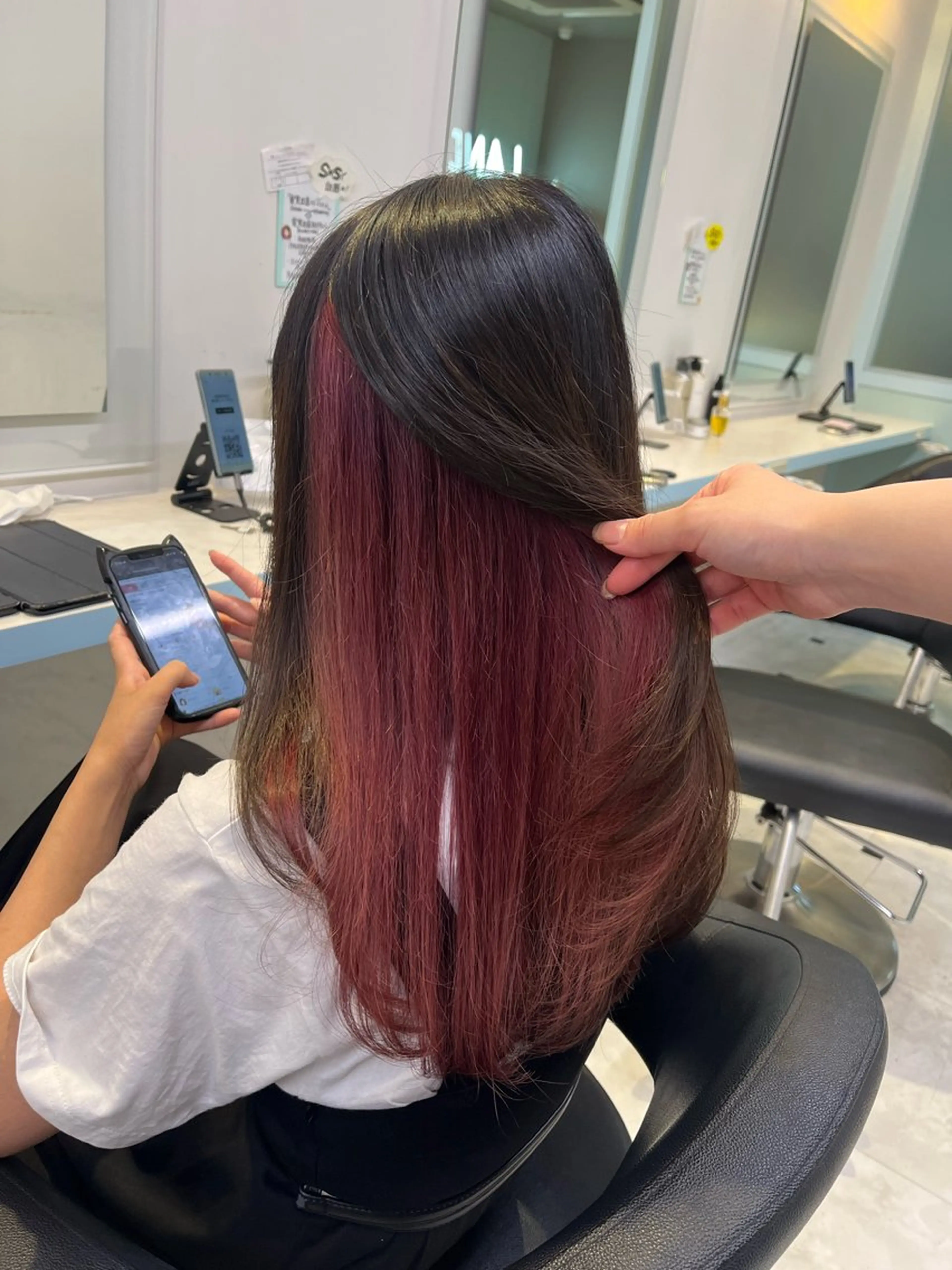 ロング カラー ヘアカラー トリートメント ブリーチカラー 🩵MIZUKIのヘアスタイル