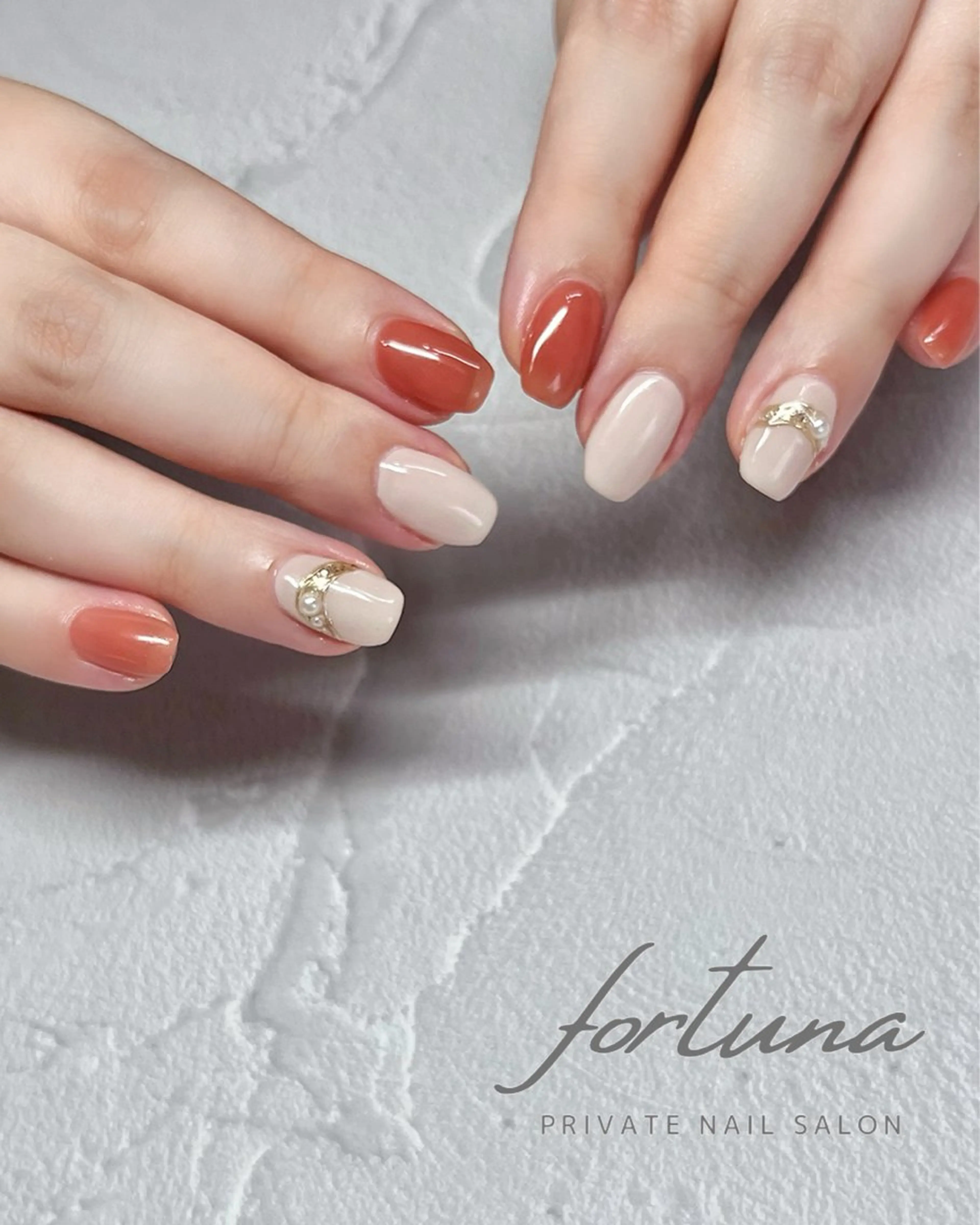 ネイル シンプルネイル ハンドネイル fortuna 武藤裕美のネイルデザイン