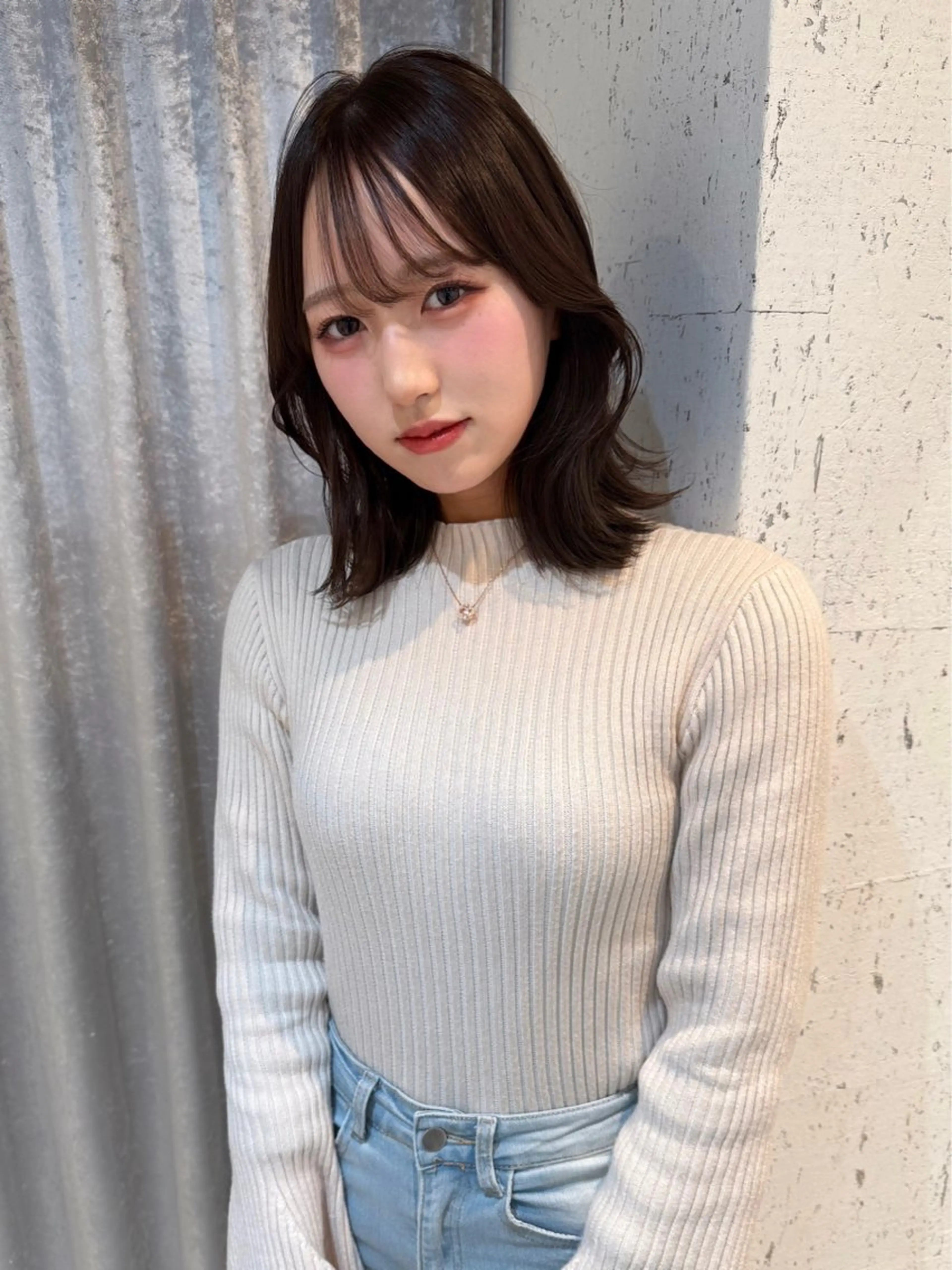 ミディアム カラー パーマ カット ヘアカラー 縮毛矯正 トリートメント mai / linoah˚✧のヘアスタイル