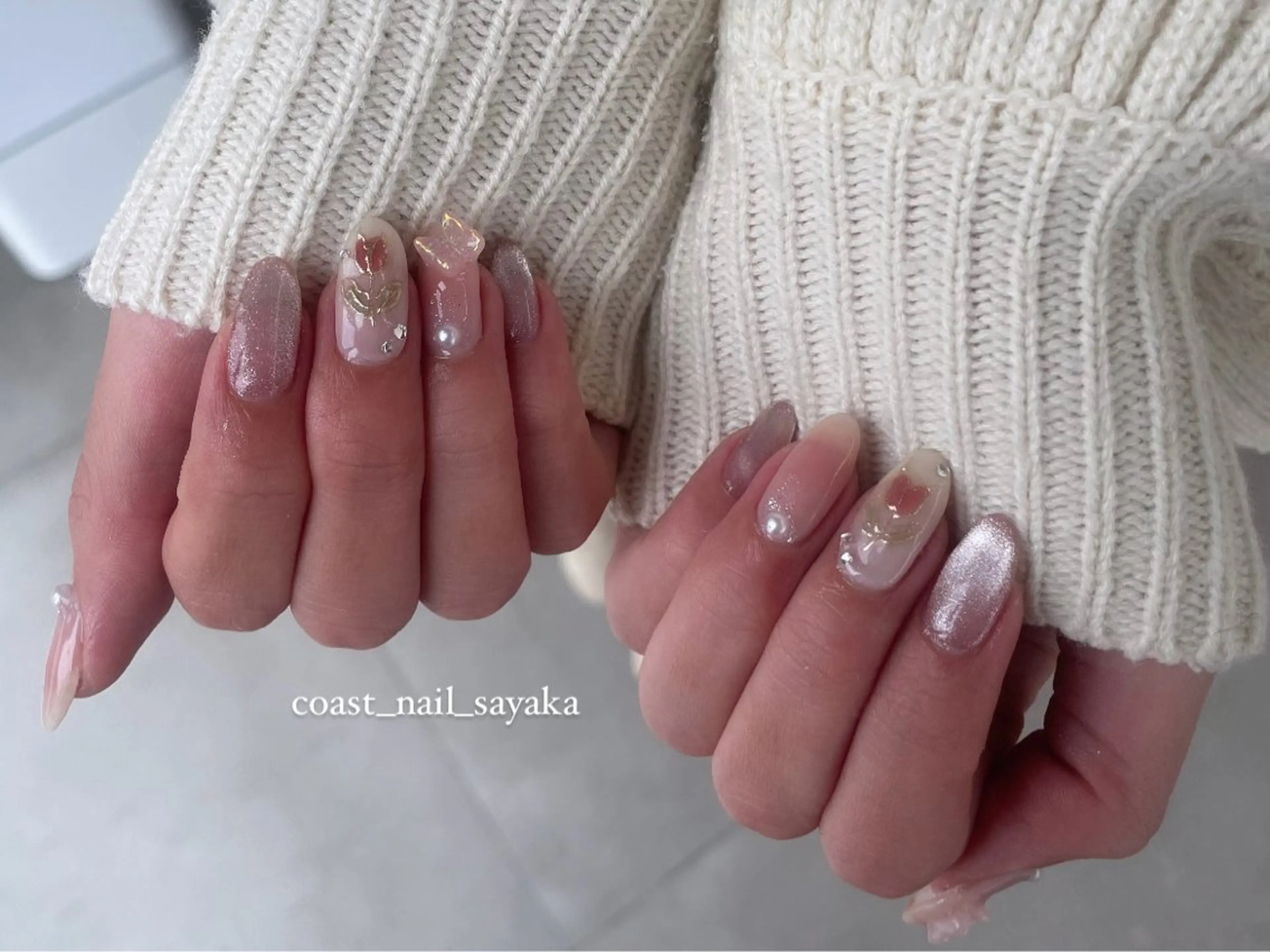 ネイル ハンドネイル HOSHI ⭐️辻堂 /藤沢ガーリーネイルのネイルデザイン