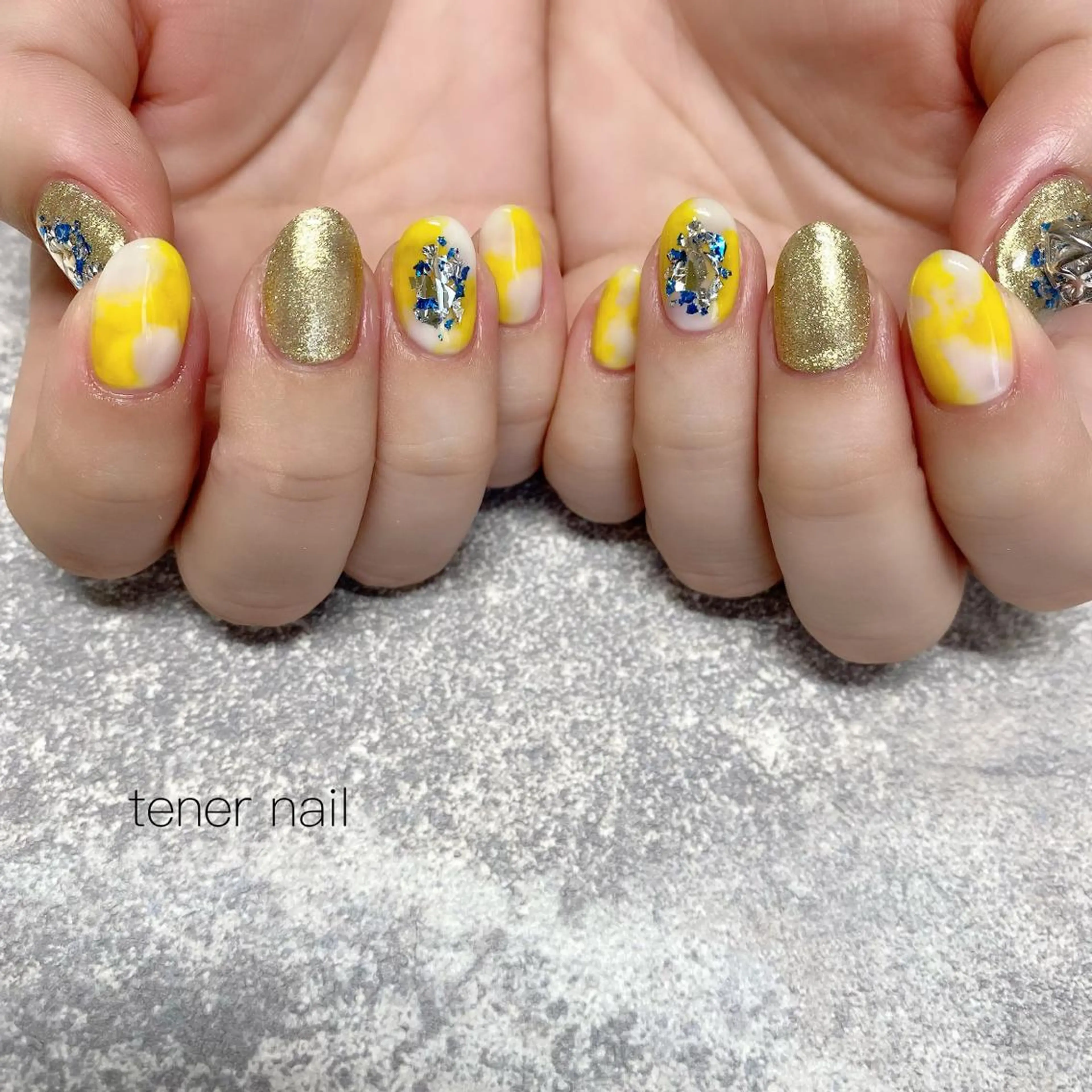 ネイル ニュアンスネイル 黄色 tener  nail  テネルネイル所属・テネルネイル tener nailのネイルデザイン