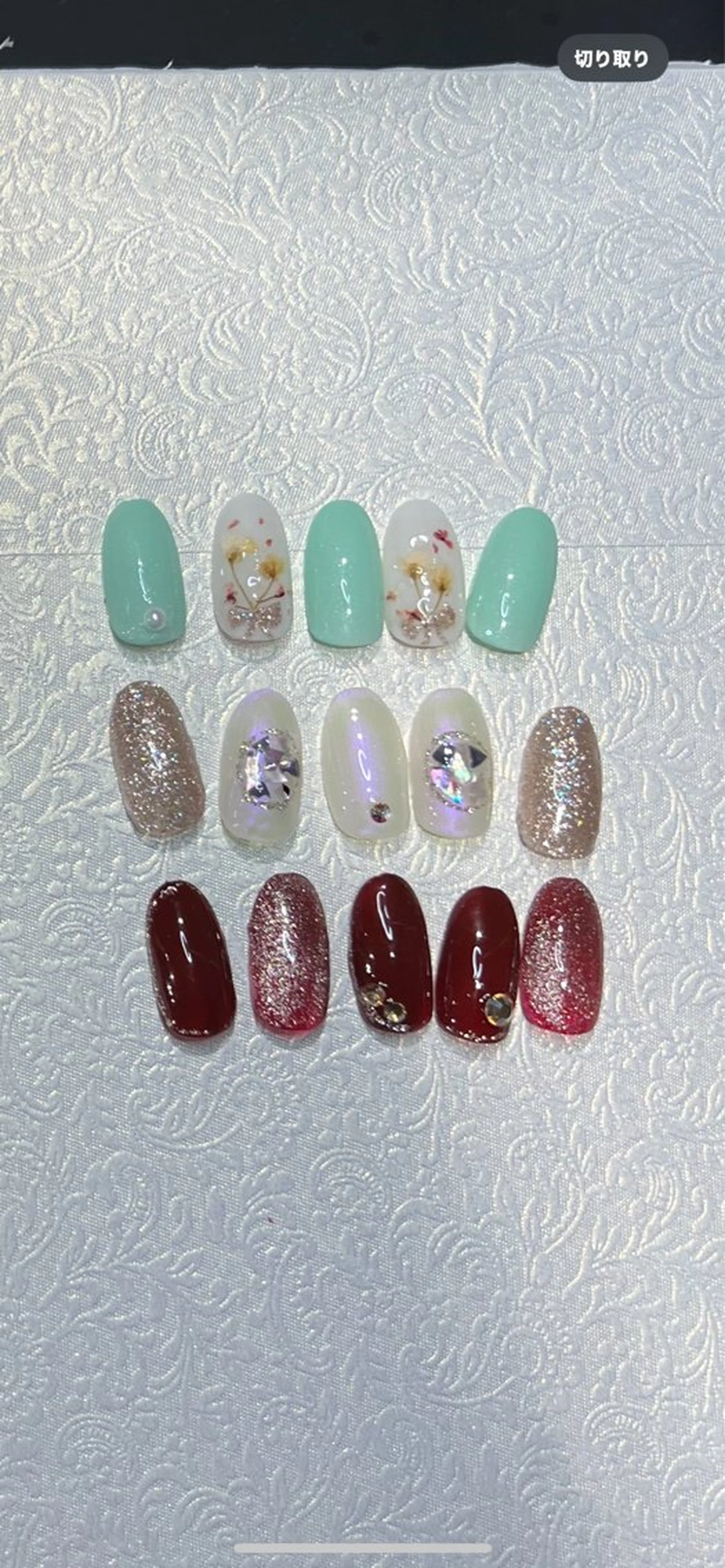ネイル ボルドー マグネットネイル ワンカラーネイル ミユ Miyuのネイルデザイン