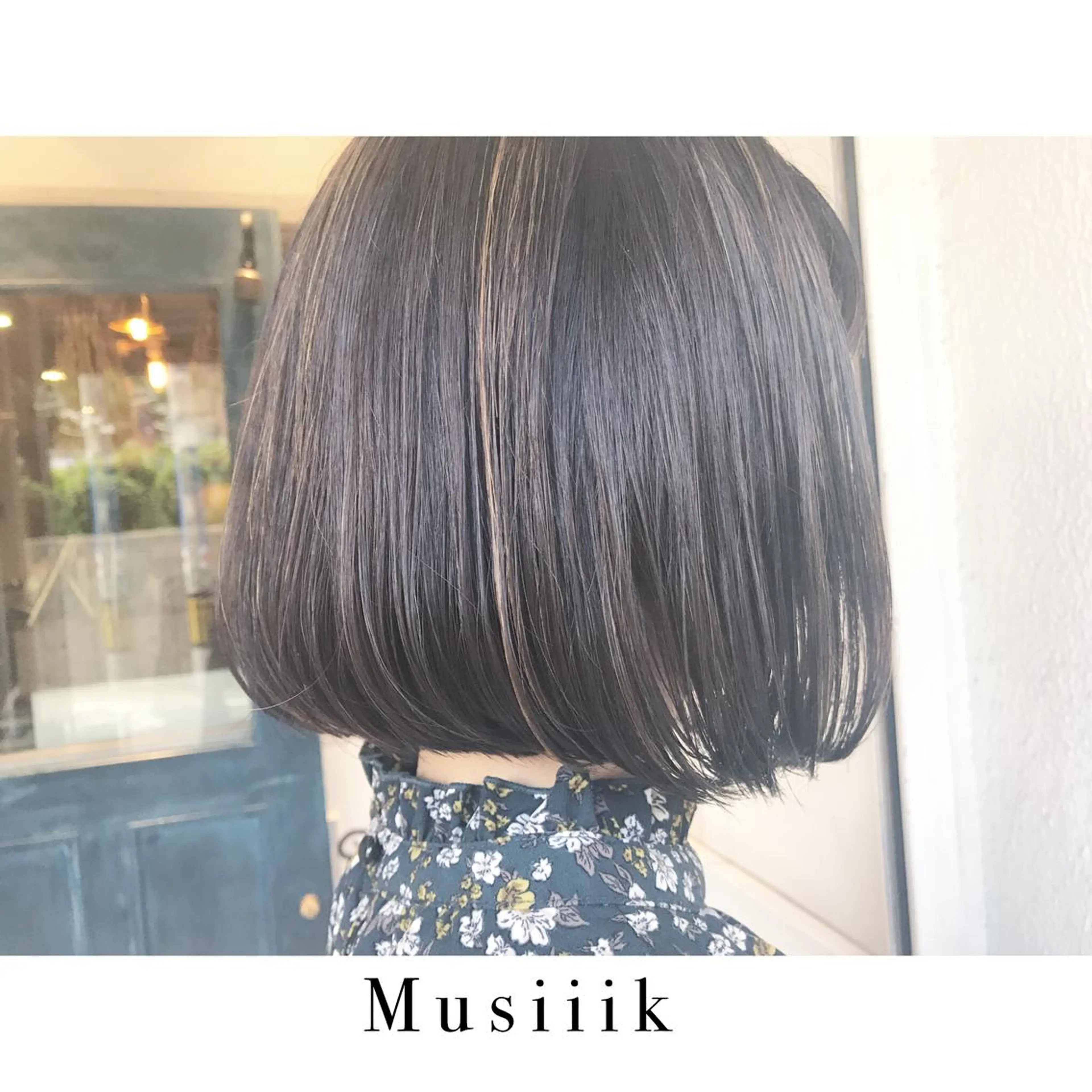 ショート カラー ボブ カット ヘアカラー トリートメント Musiiik hairのヘアスタイル