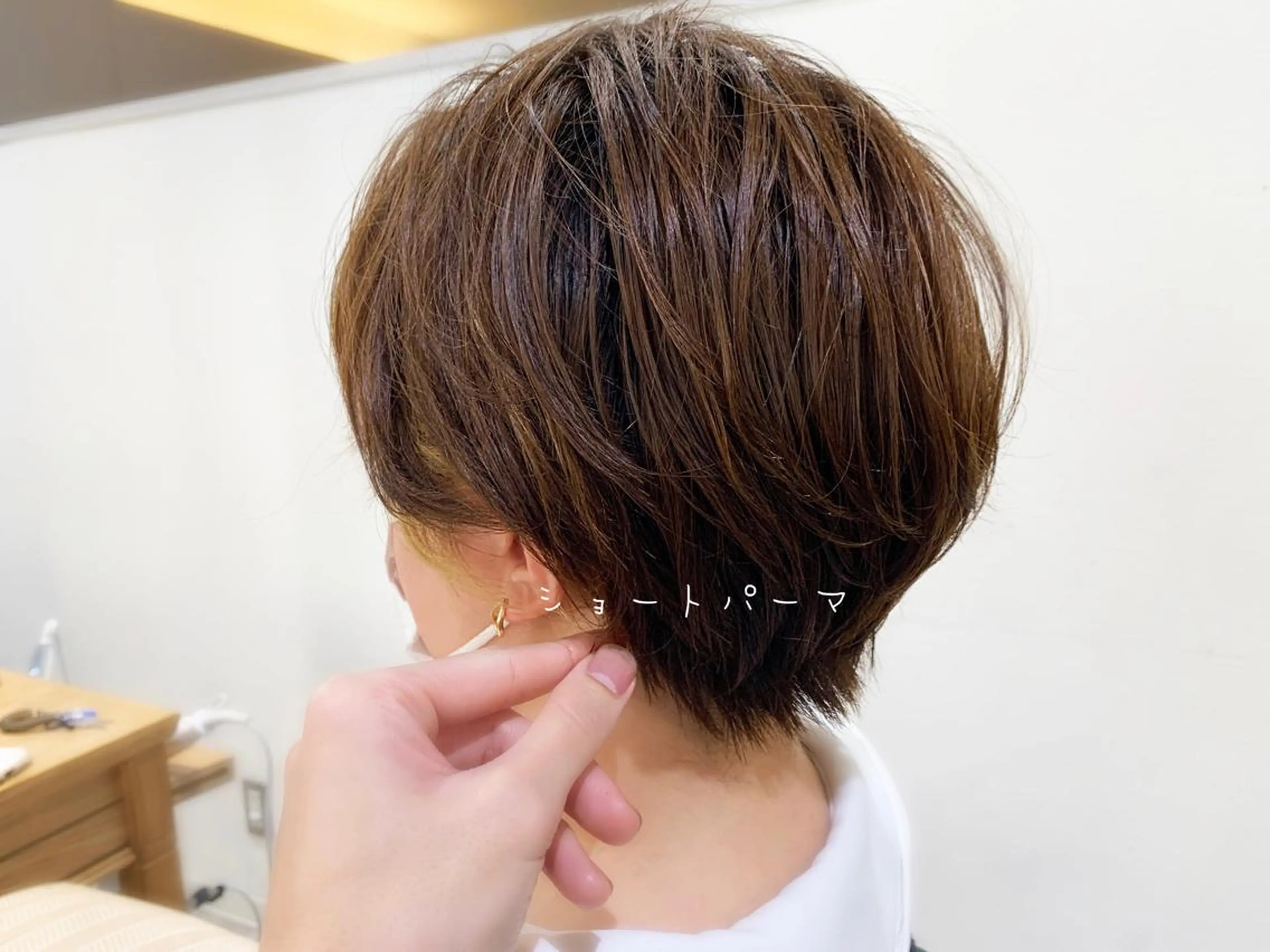 ショート カラー パーマ カット ヘアカラー トリートメント 前田 健太のヘアスタイル