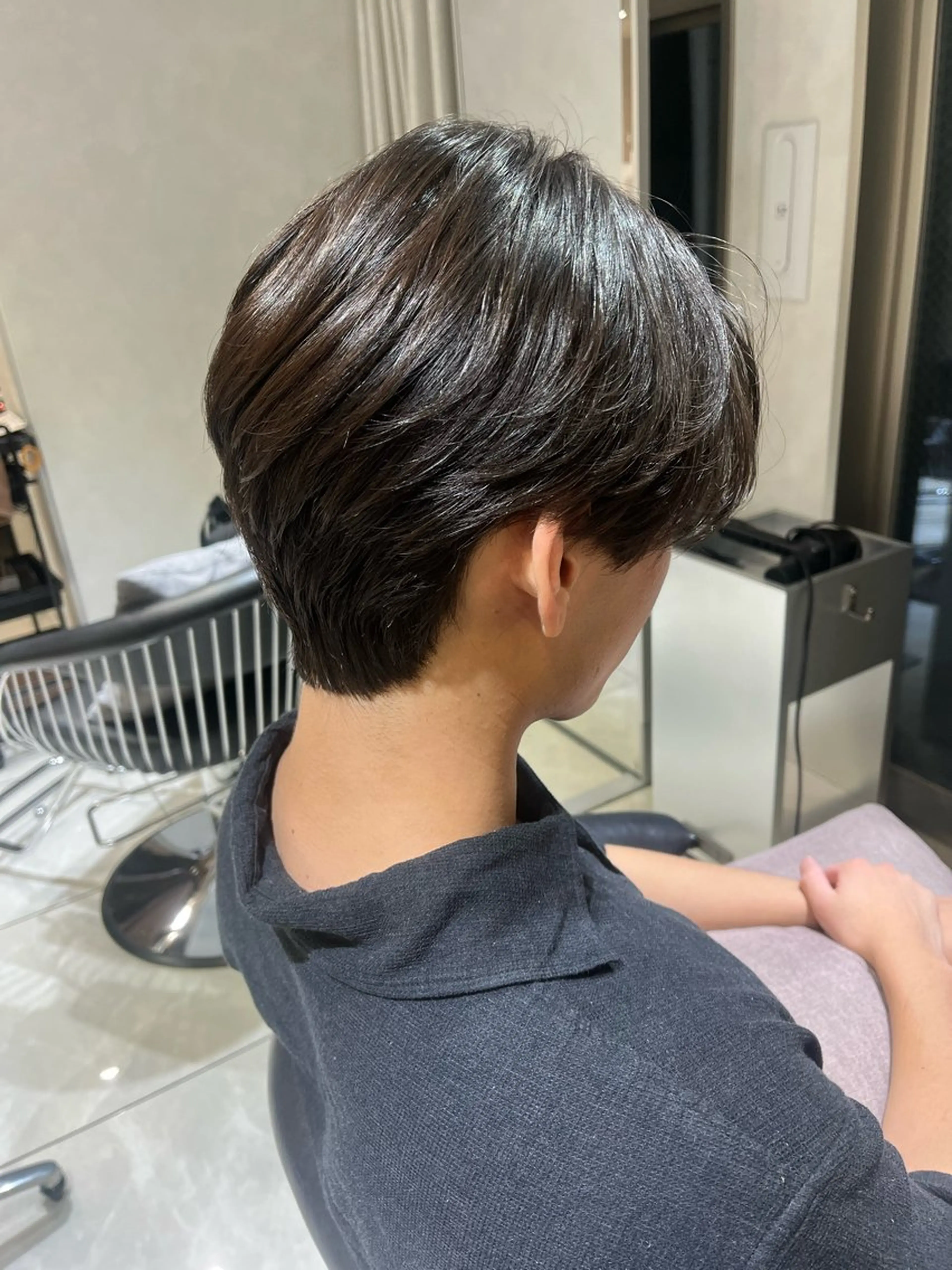 メンズ カット 縮毛矯正 メンズセンターパート 池袋/wakanaのヘアスタイル