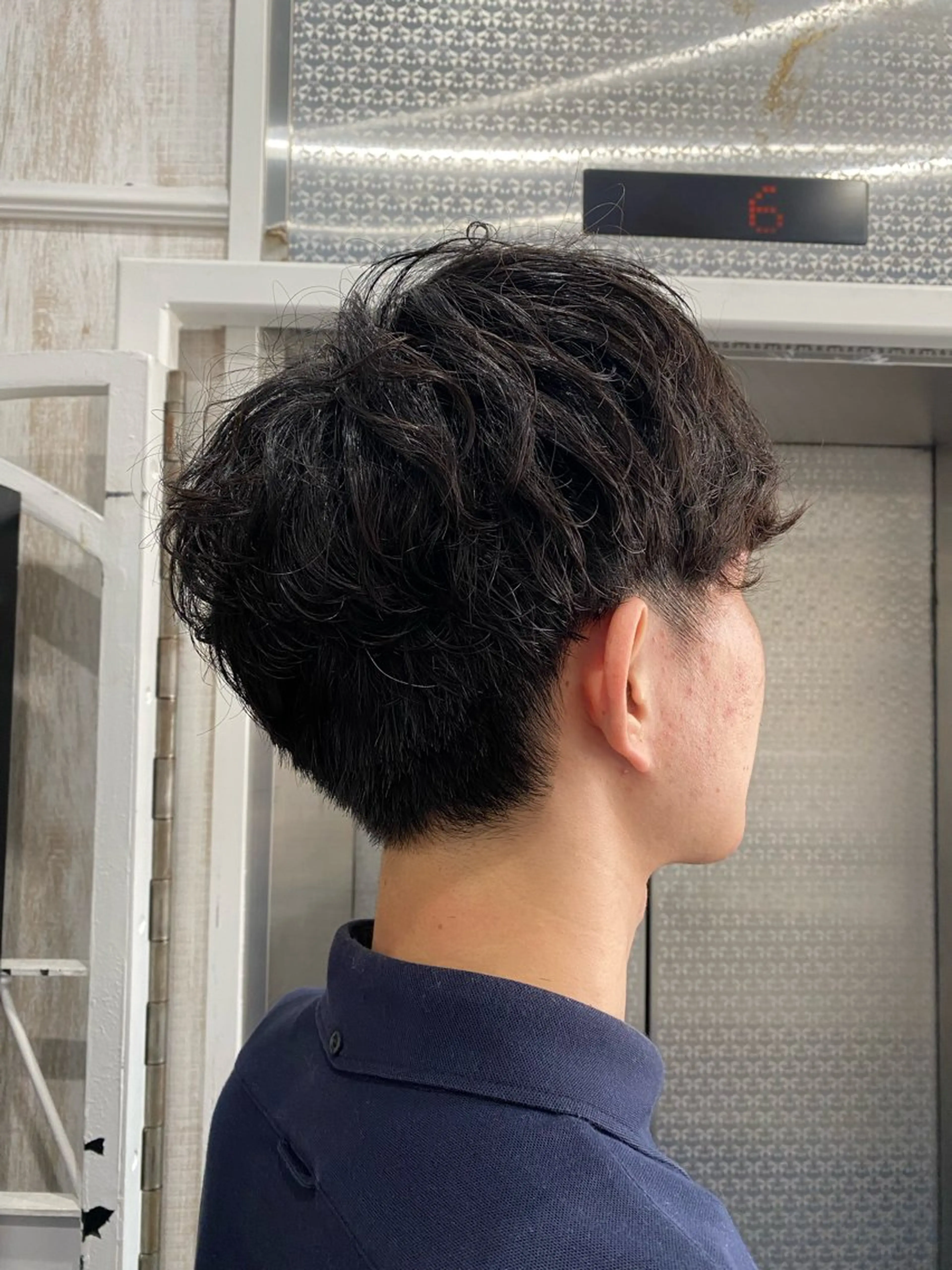 ショート パーマ メンズ メンズパーマ スパイラルパーマ ハイトーン/北堀江 💎Shoseiのヘアスタイル