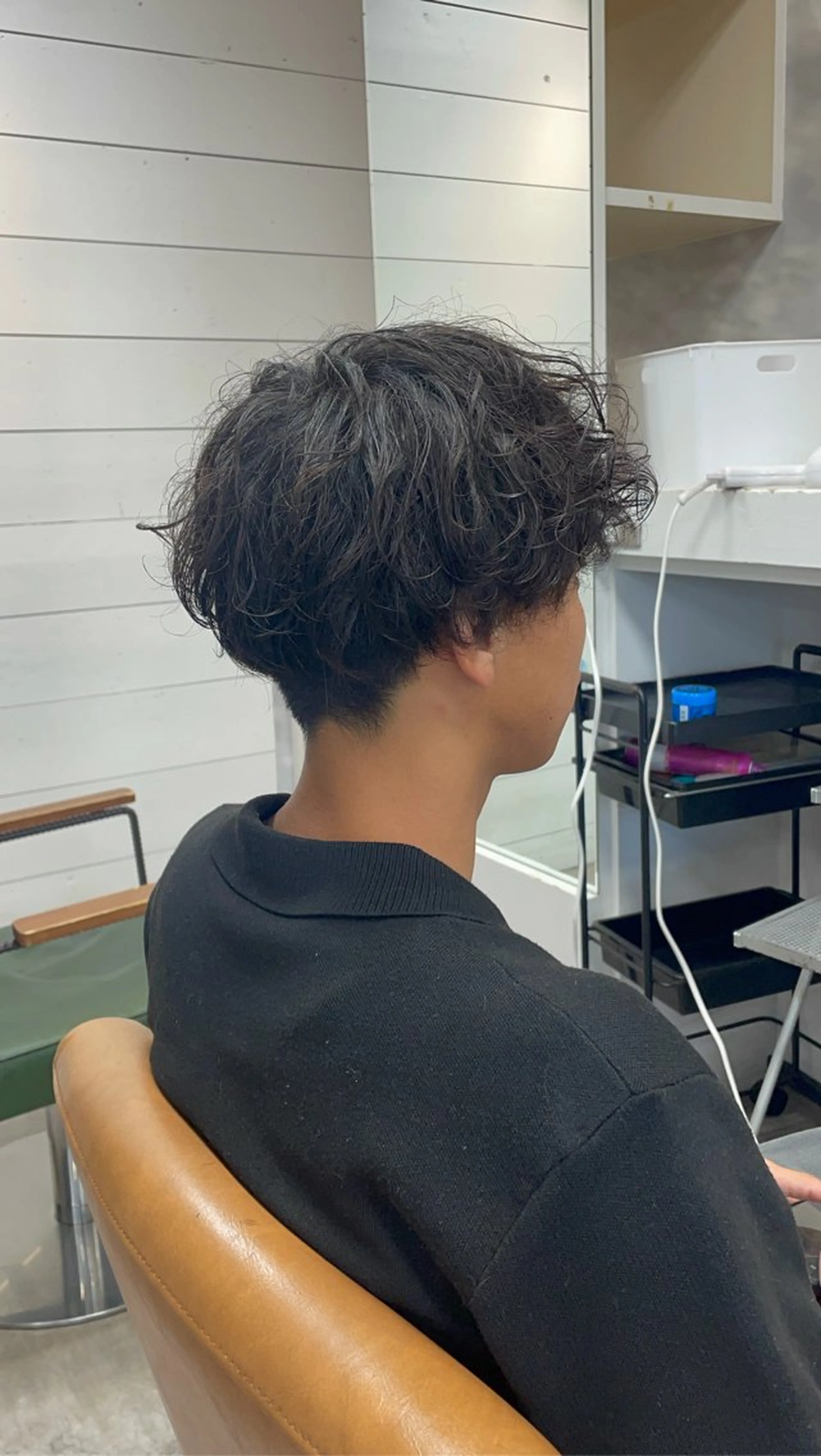 ショート パーマ メンズ パーマ 似合わせ/前髪カット /店長   村上直也のヘアスタイル