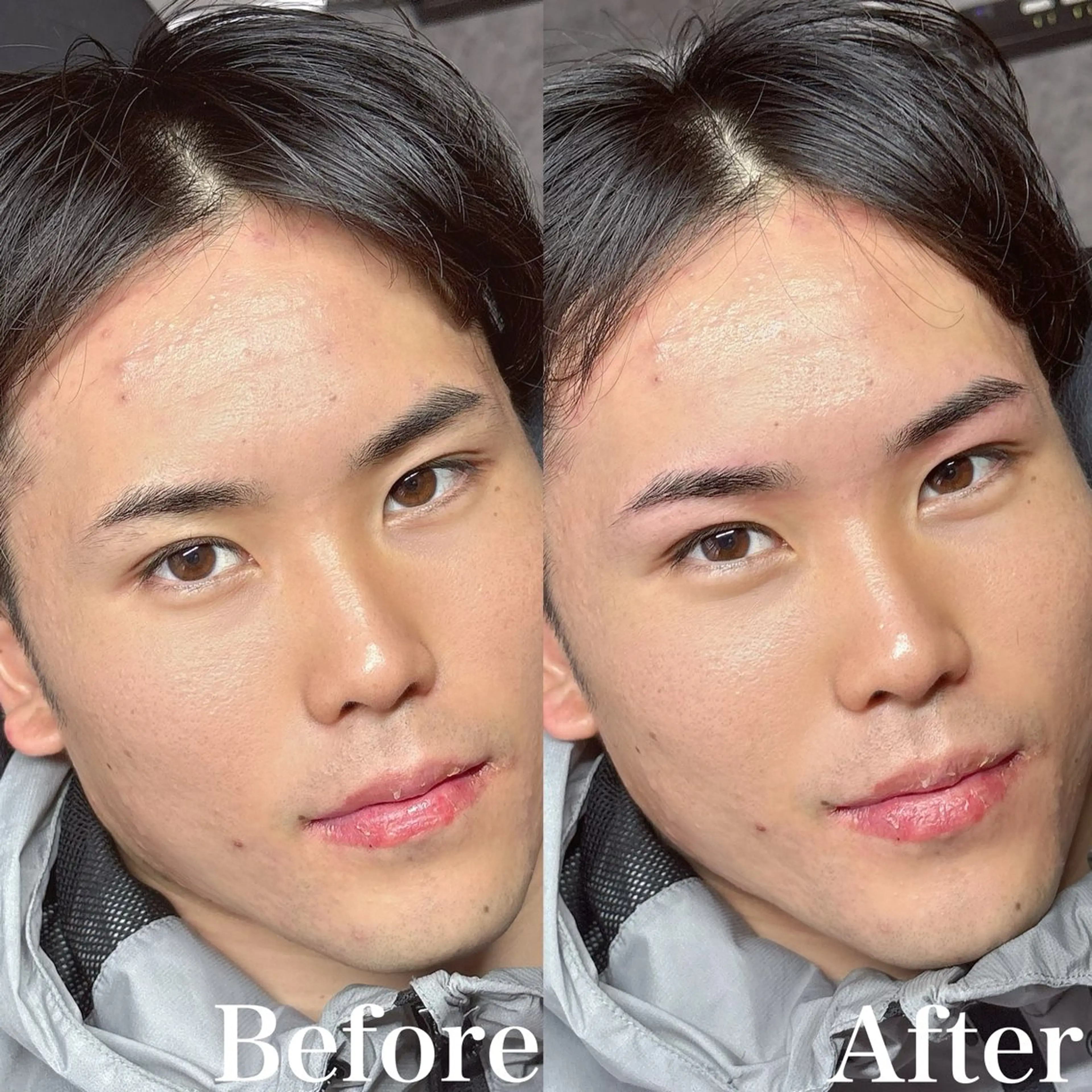 メンズ アイブロウ ワックス脱毛 眉カット 2◯Re:gid Yusukeの眉毛・アイブロウイメージ