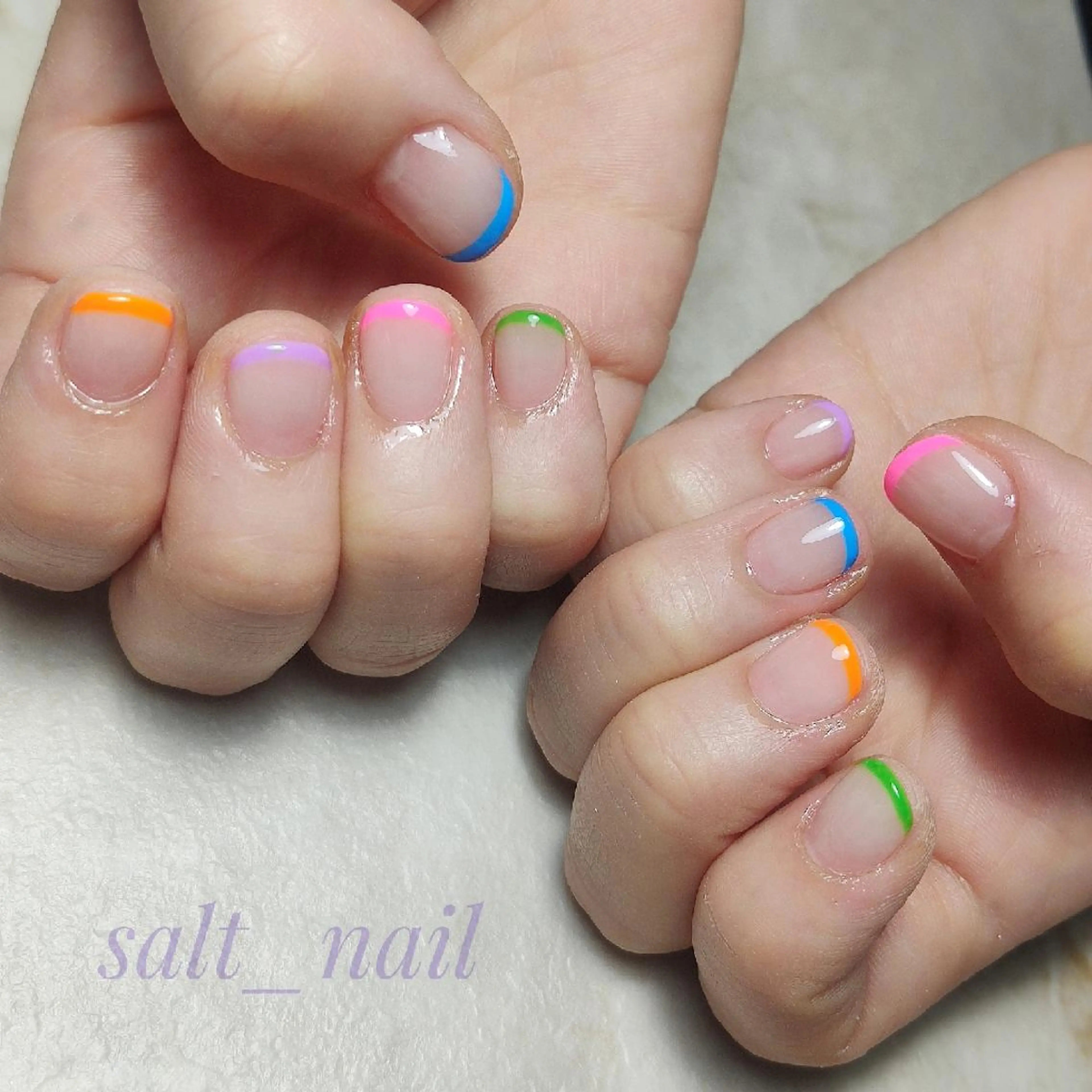 ネイル フレンチネイル 個人サロン saltnailのネイルデザイン