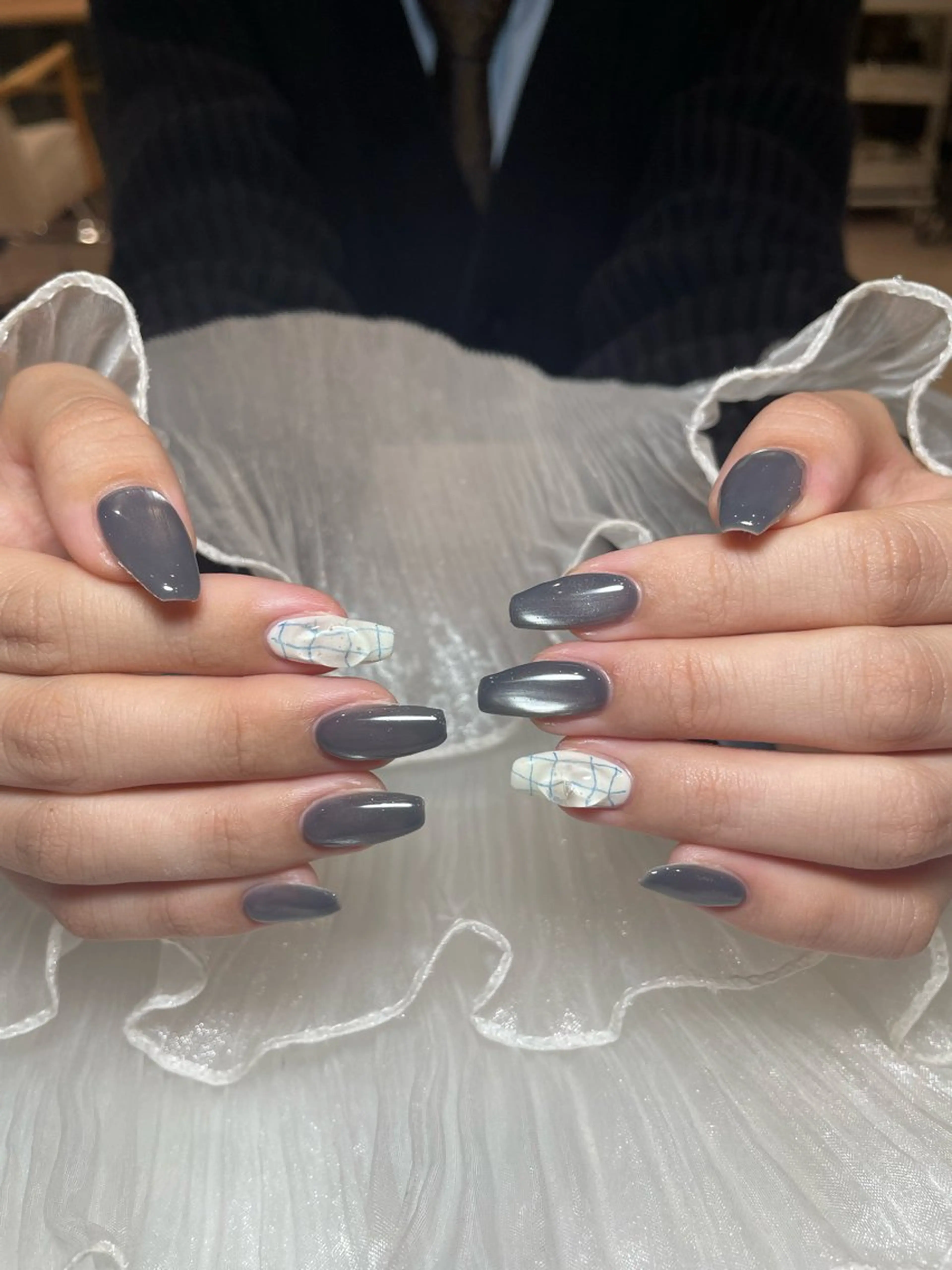 ネイル ハンドネイル るか/透明感 カラー/アレンジのヘアスタイル