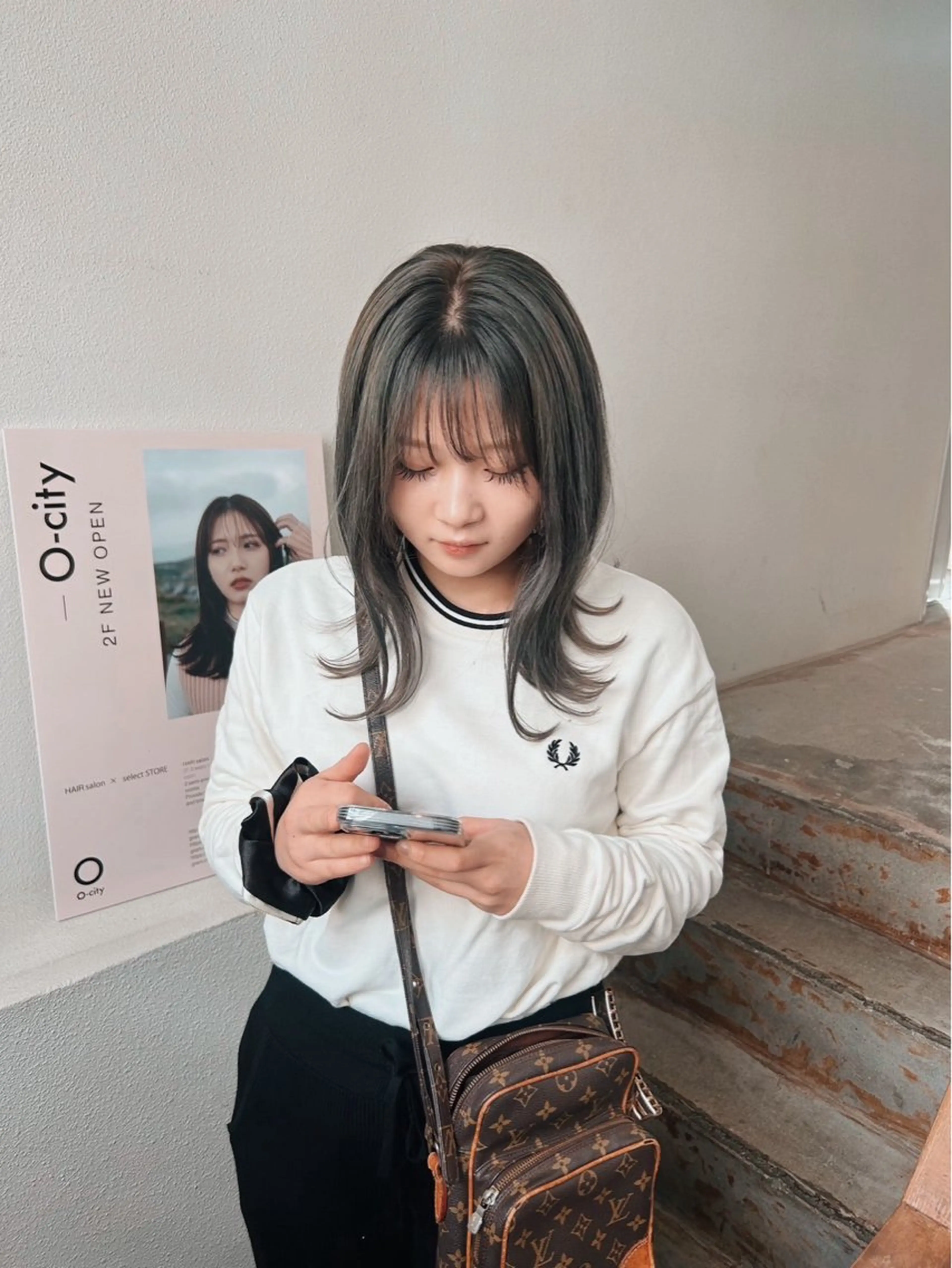 カラー グレージュ O-city所属・ウメキ ユウカのヘアスタイル