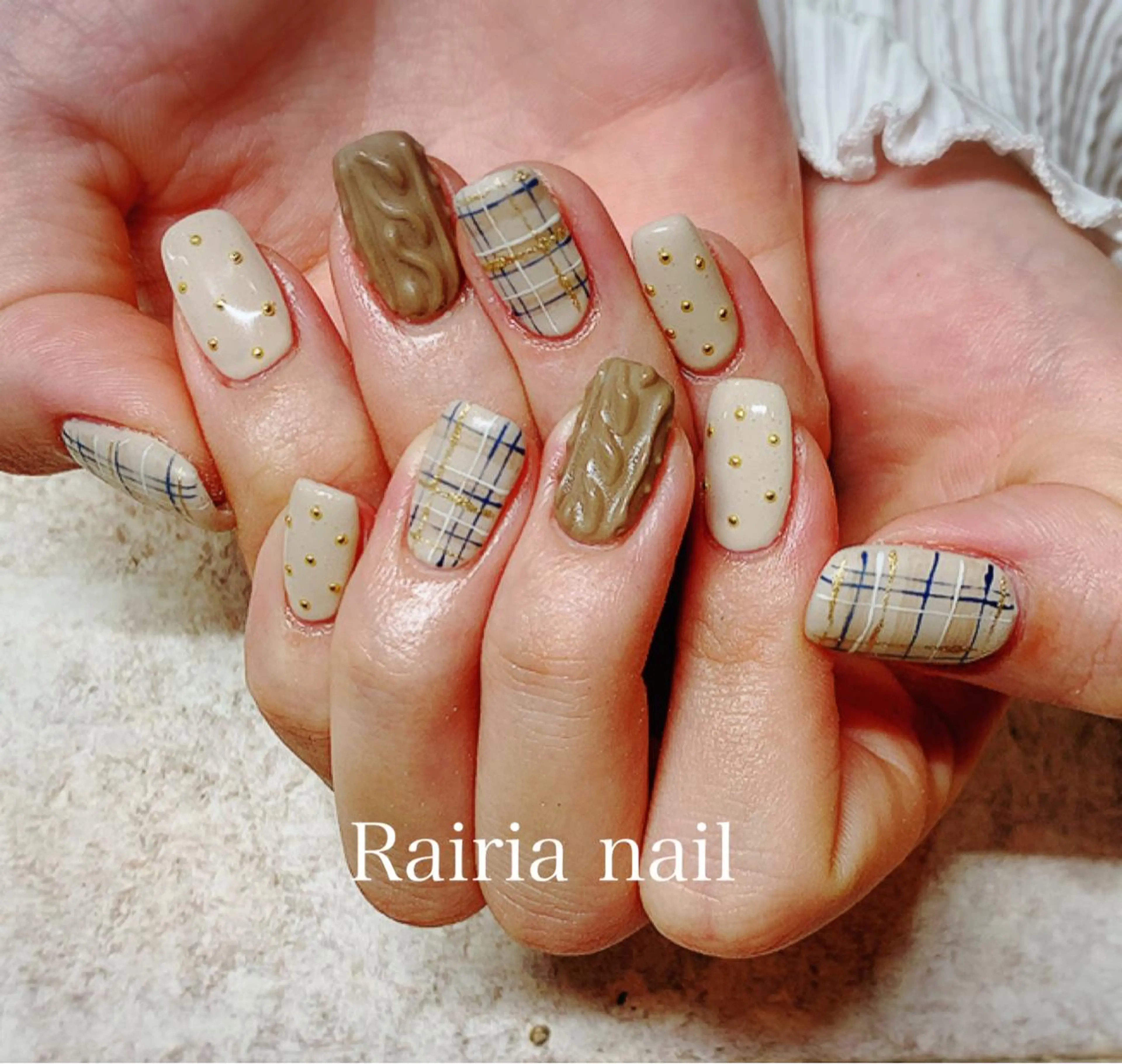 ネイル アートネイル ジェルネイル パラジェル 冬ネイル Rairia nail本八幡店のネイルデザイン