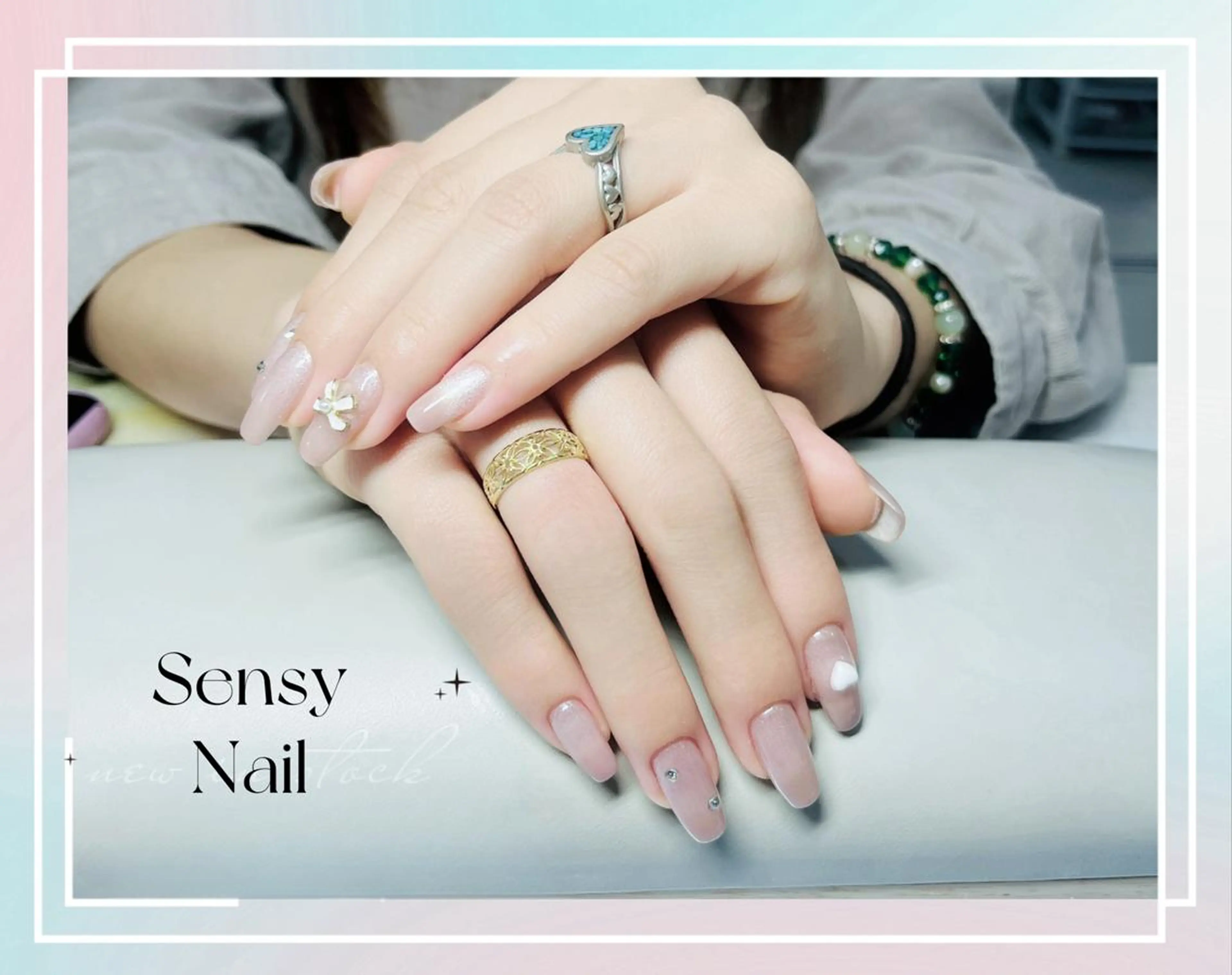 ネイル オーロラネイル ジェルネイル ソフトジェル ハンドネイル ハンドケア Sensy ネイル専門店のネイルデザイン