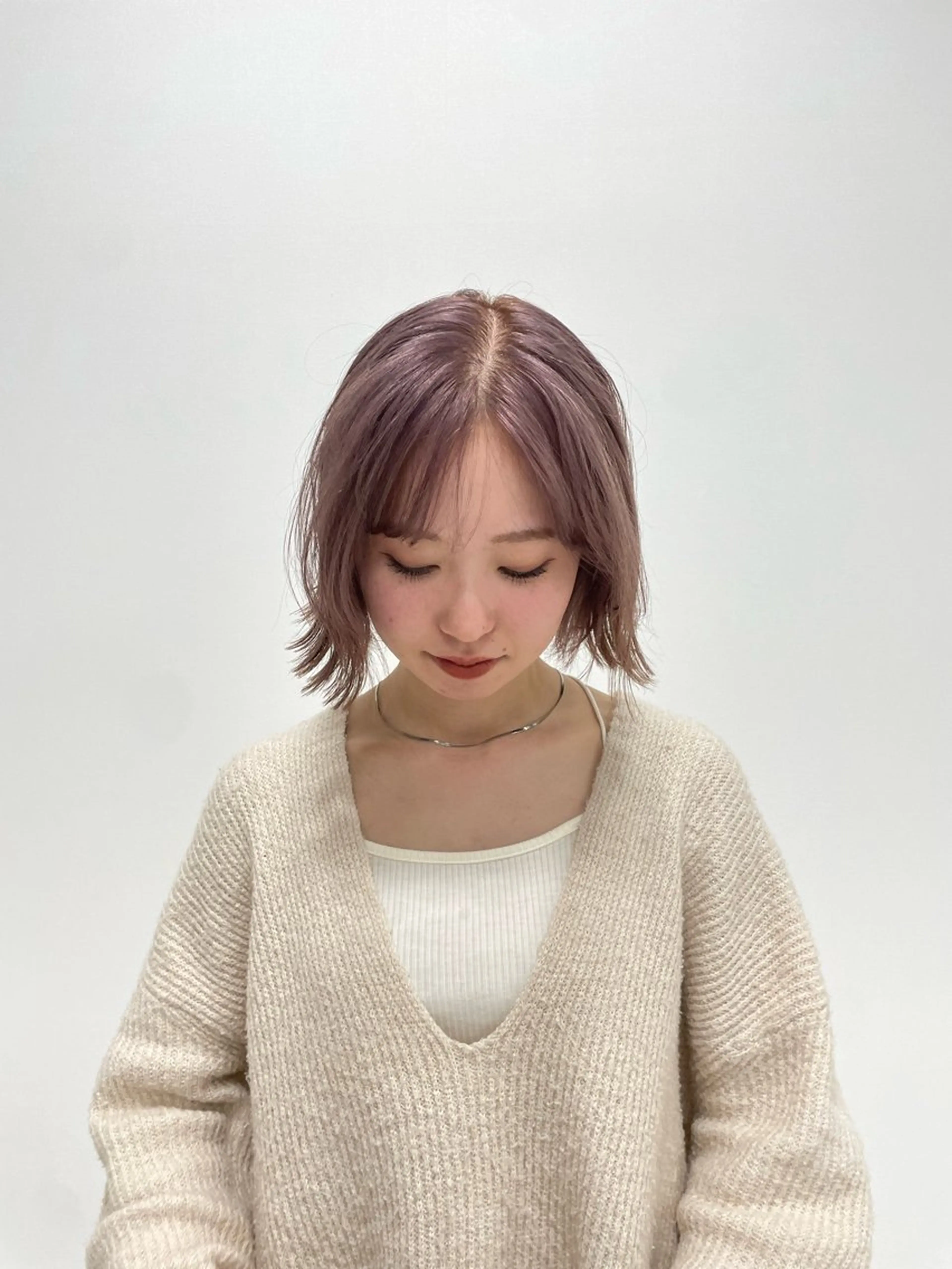 ミディアム カラー ケアパーマ/ケアブリ ーチdaisukeのヘアスタイル