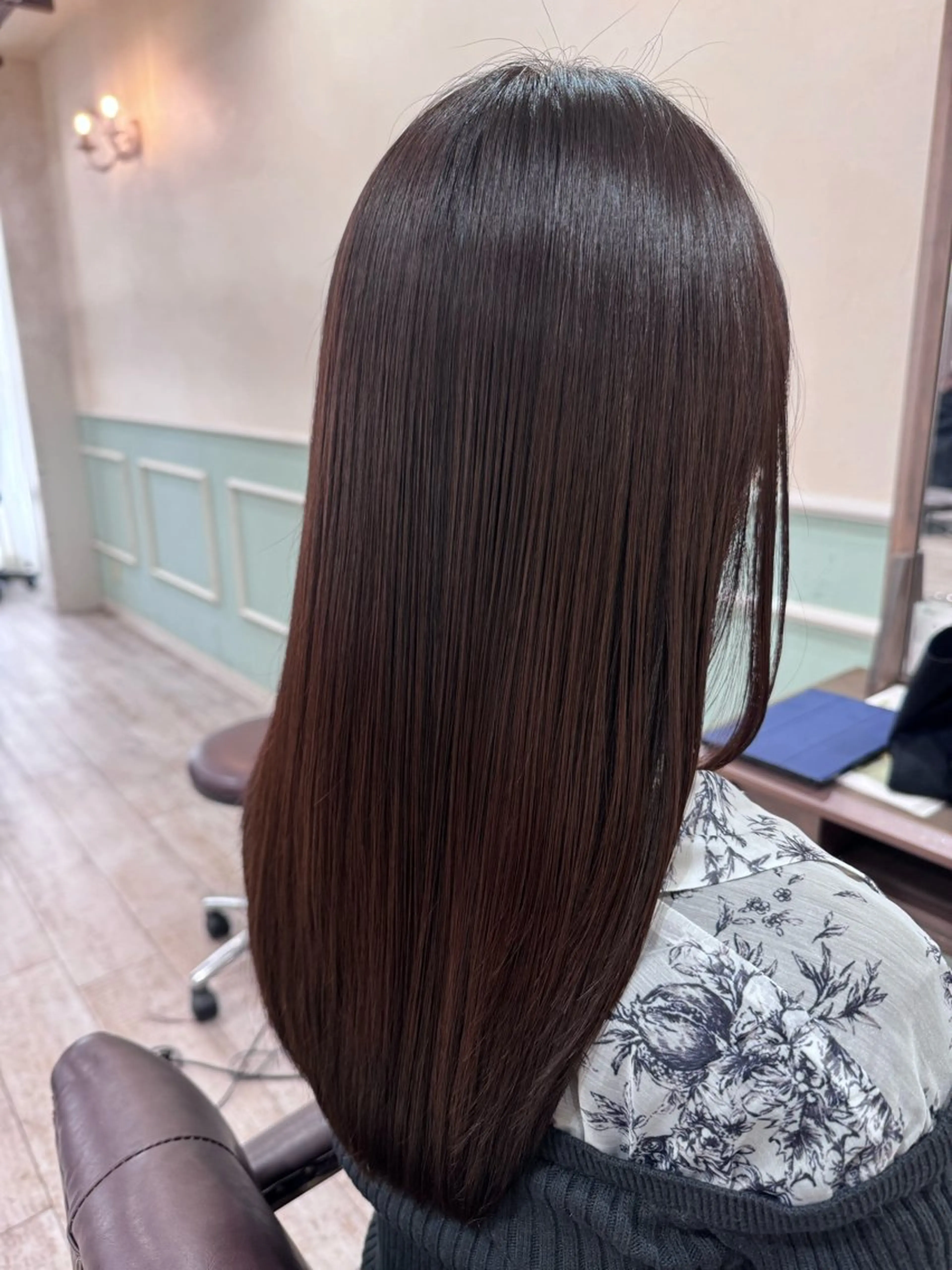 ロング カラー 髪質改善 カット ヘアカラー 縮毛矯正 トリートメント 新越谷noble店長 松本拓也▶◀*.のヘアスタイル