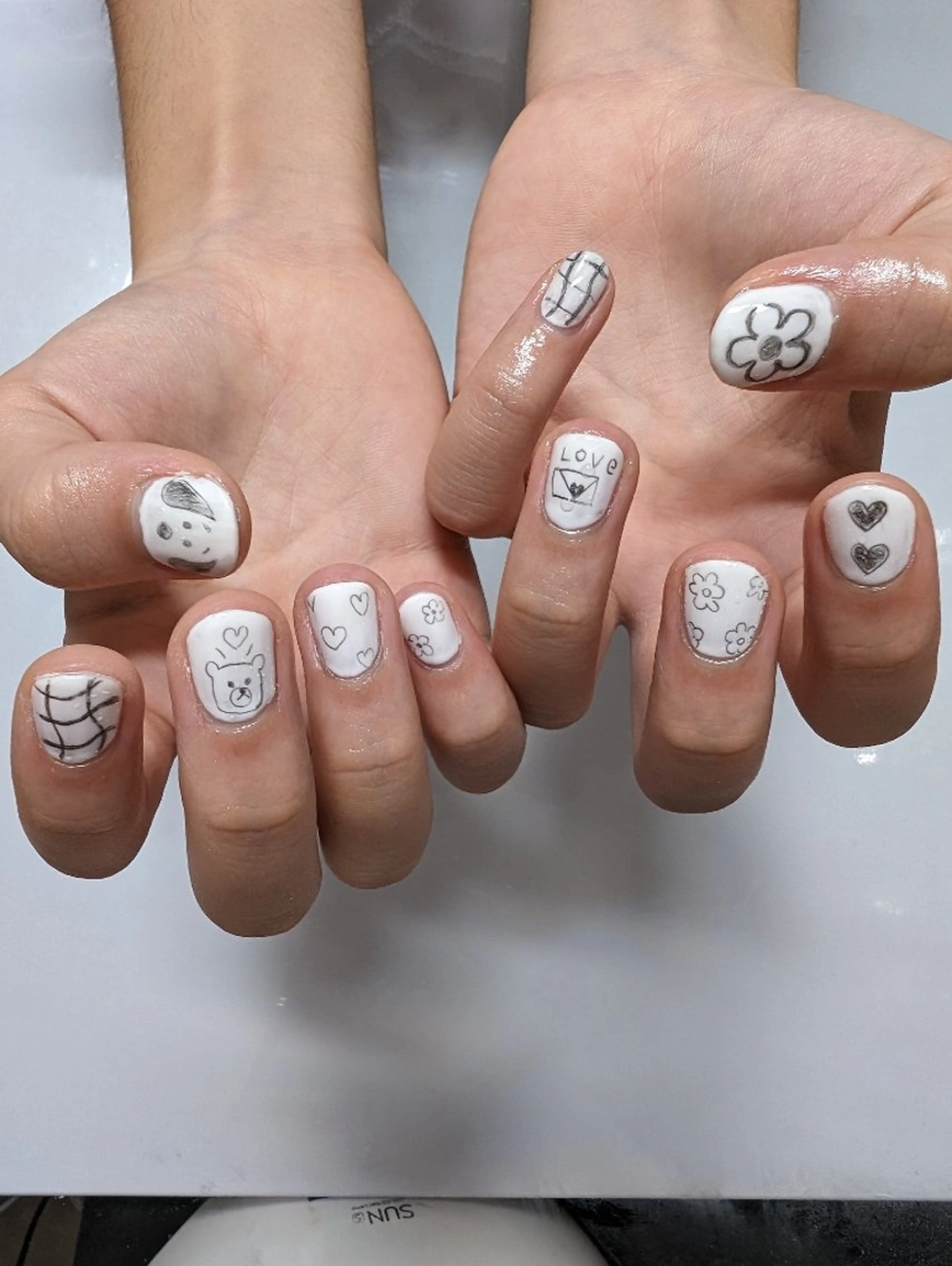 ネイル ジェルネイル ショートネイル ハンドネイル MANA MANAのネイルデザイン