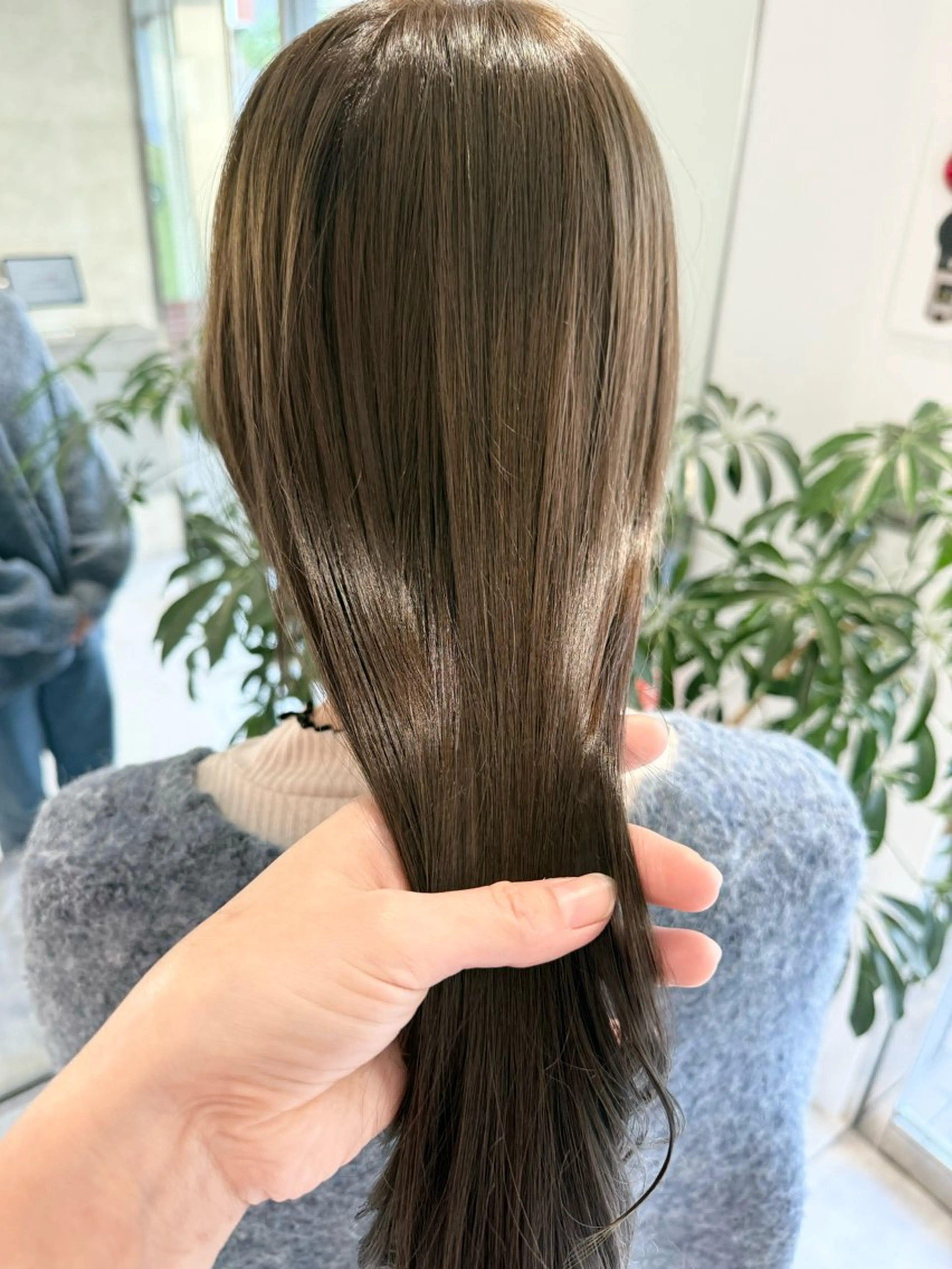 【美髪ケア】透明感カラー＋髪質改善トリートメントの写真