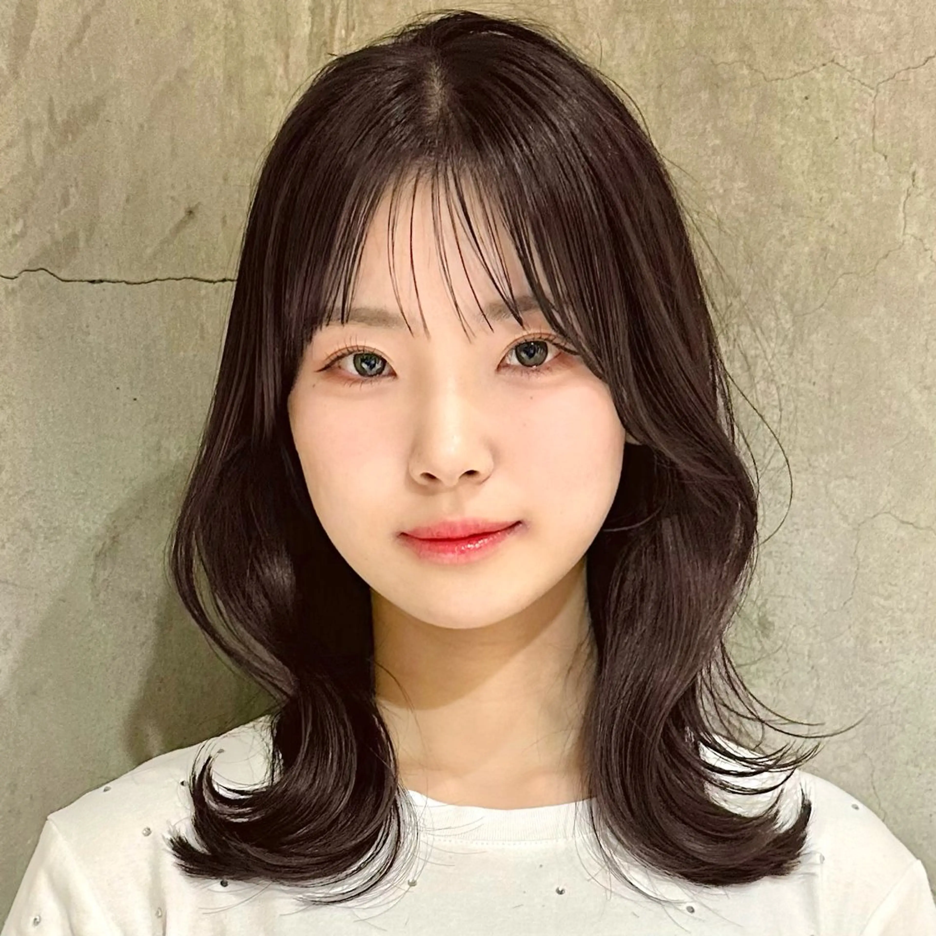 ミディアム 🌹ハッシュカット、 レイヤー韓国ヘア🌹のヘアスタイル