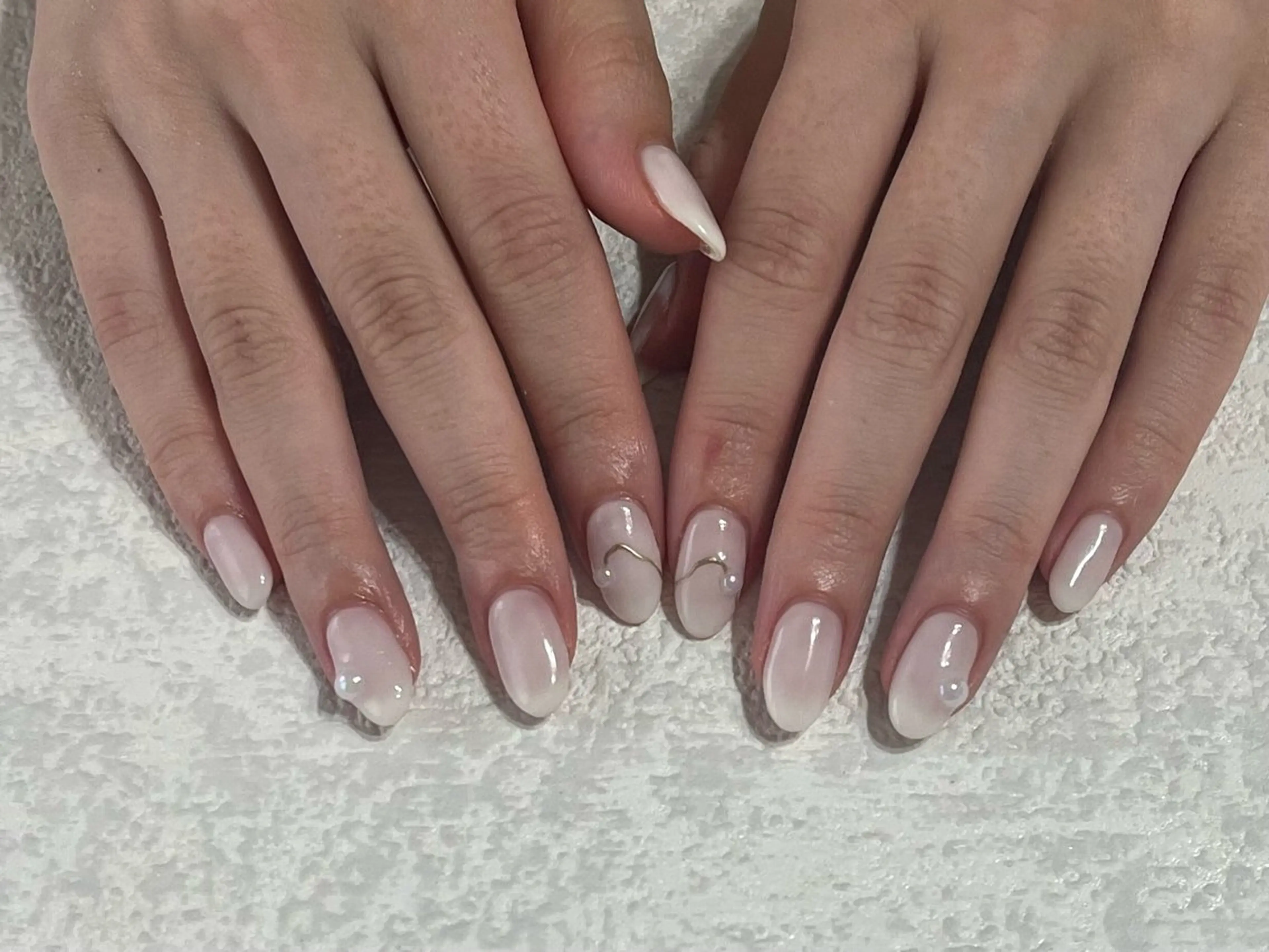 ネイル ジェルネイル メンズネイル パラジェル シンプルネイル 夏ネイル kikinail 溝の口のネイルデザイン