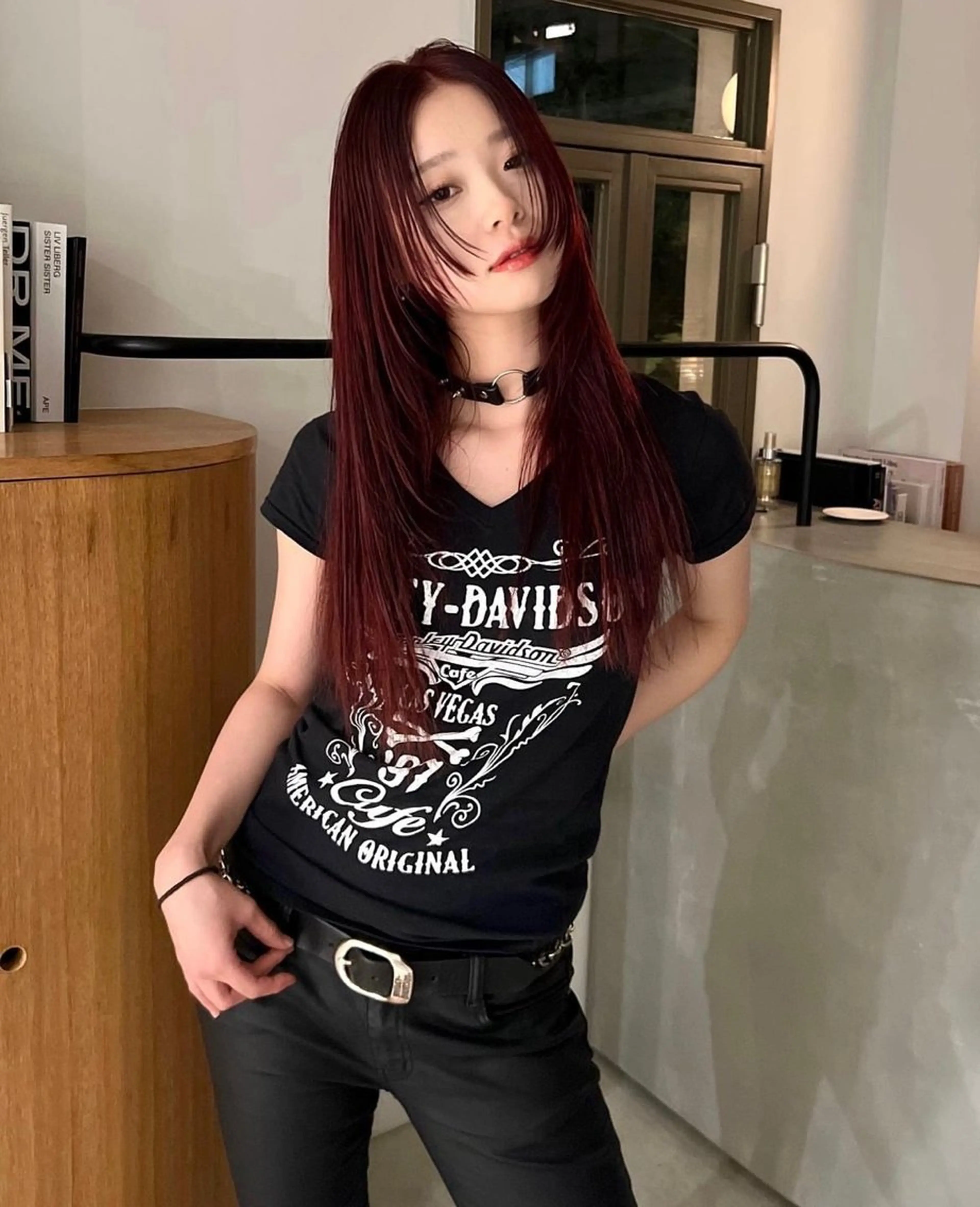 ロング カラー ボルドーカラー レッドカラー 丹治 一輝ボブ/ショートのヘアスタイル