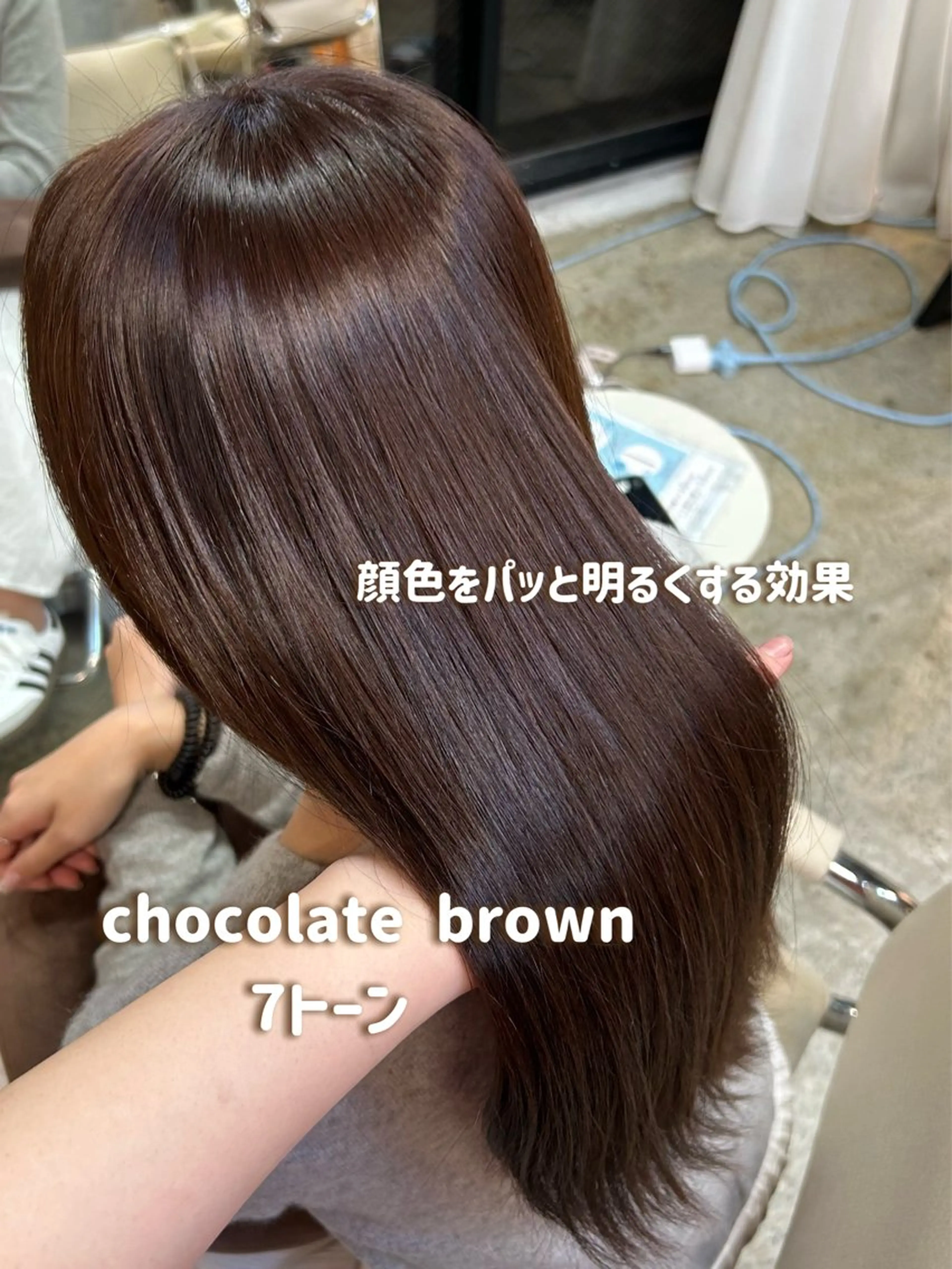 ロング カラー ヘアカラー ANLY.meijijingumae所属・暗髪カラー/ 透明感カラー/真菜のヘアスタイル