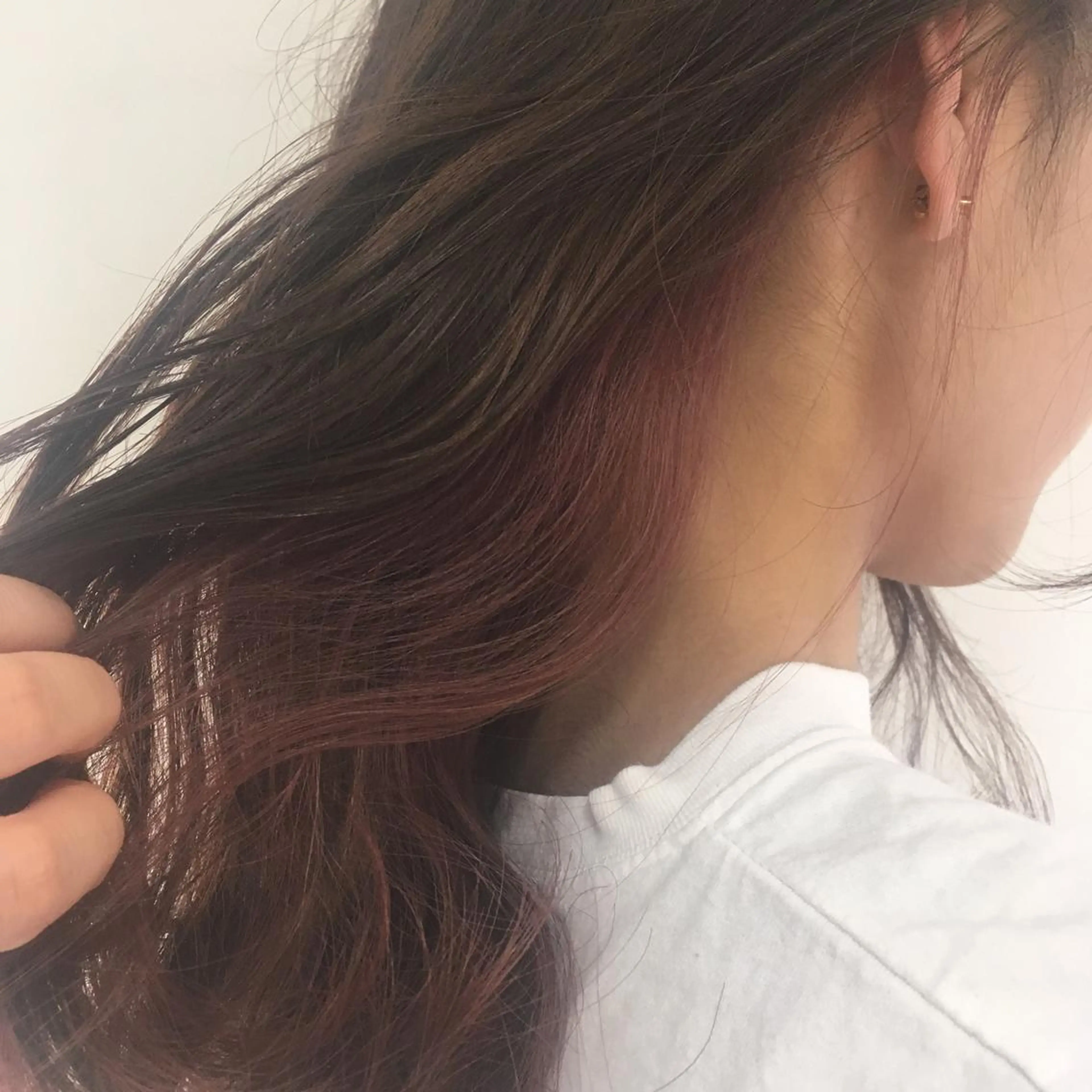 セミロング カラー 福島 純子のヘアスタイル