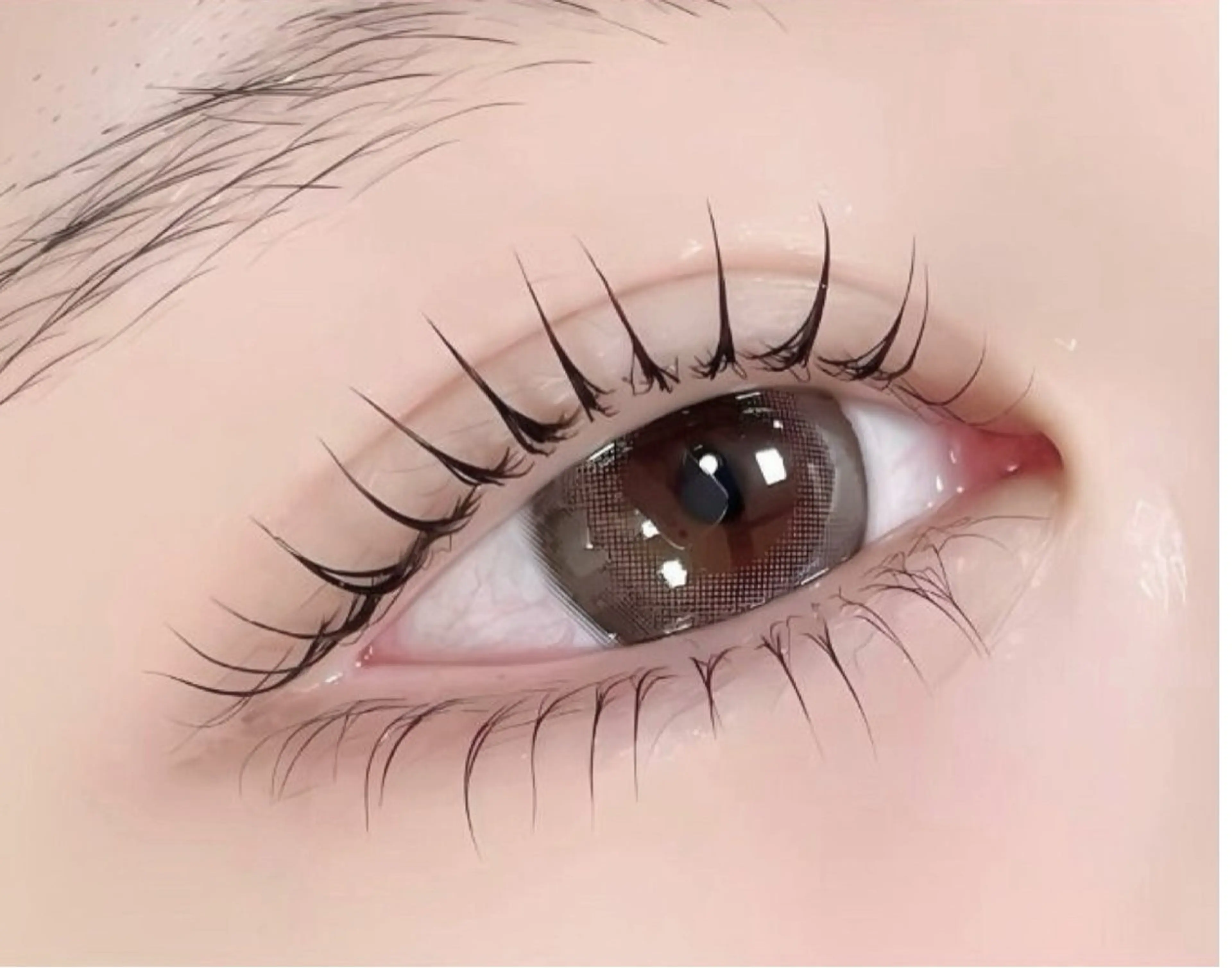 上下パリジェンヌラッシュリフトの写真