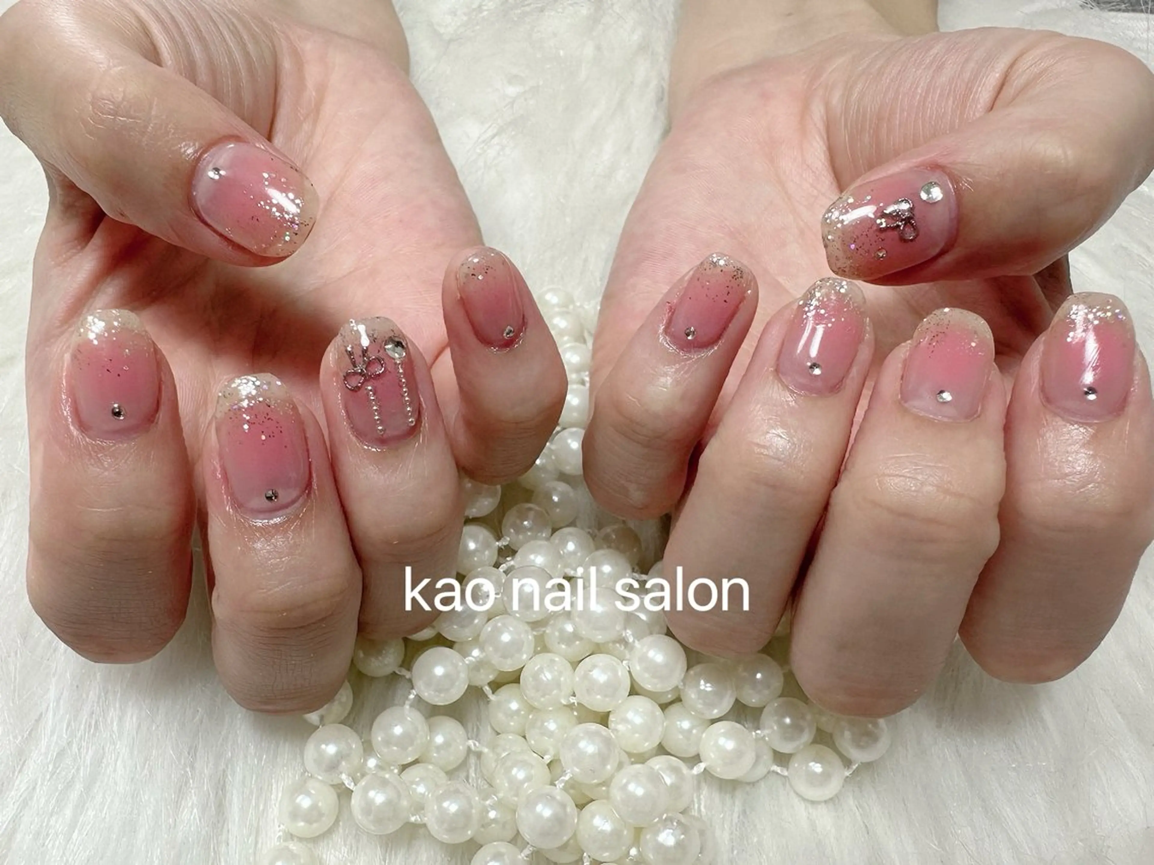 ネイル ハンドネイル kao nail マグネット/長さだしのネイルデザイン